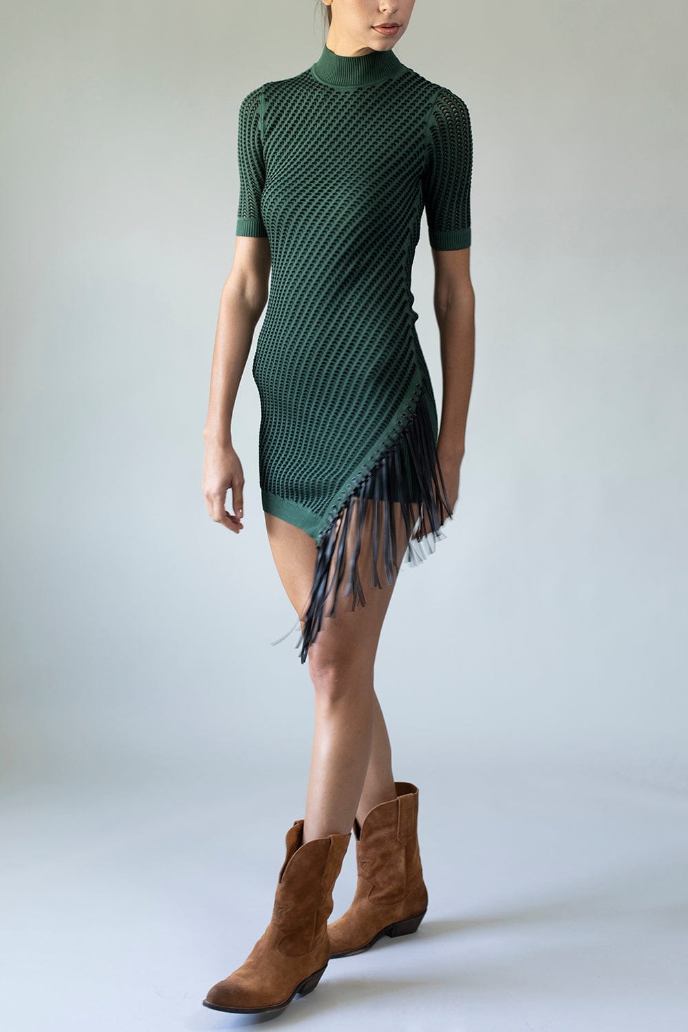 SIMKHAI-Orla Short Sleeve Mini Dress-