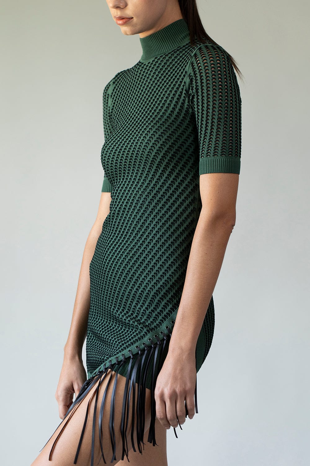 SIMKHAI-Orla Short Sleeve Mini Dress-