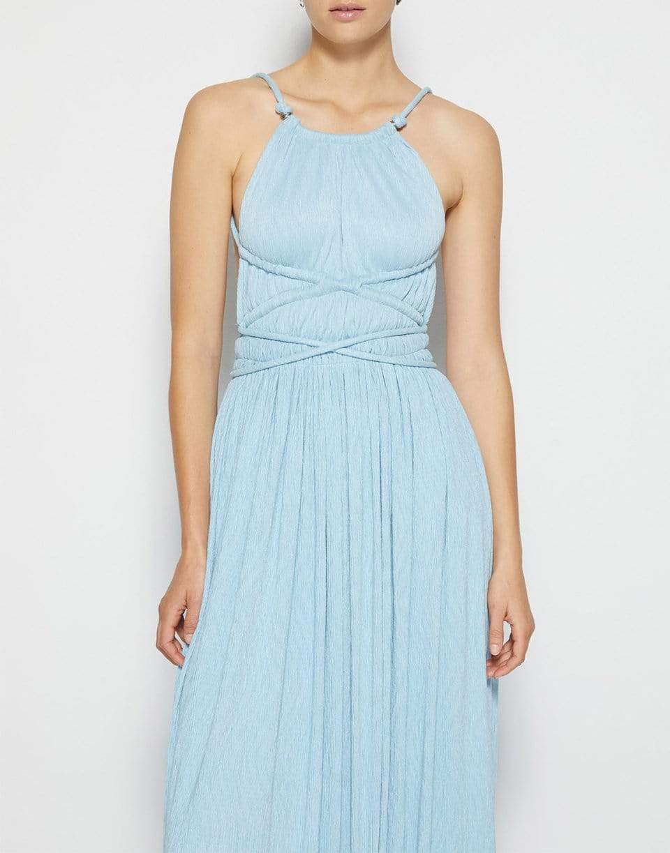 SIMKHAI-Lillee Open Back Maxi Dress-