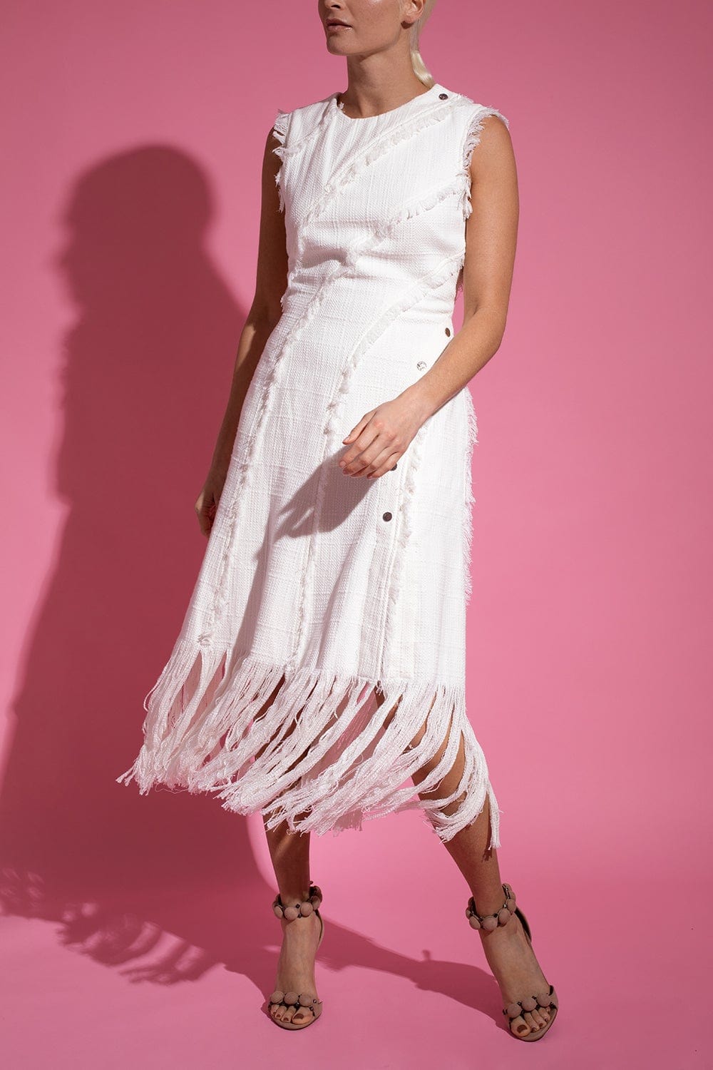 SIMKHAI-Elisha Boucle Midi Dress-