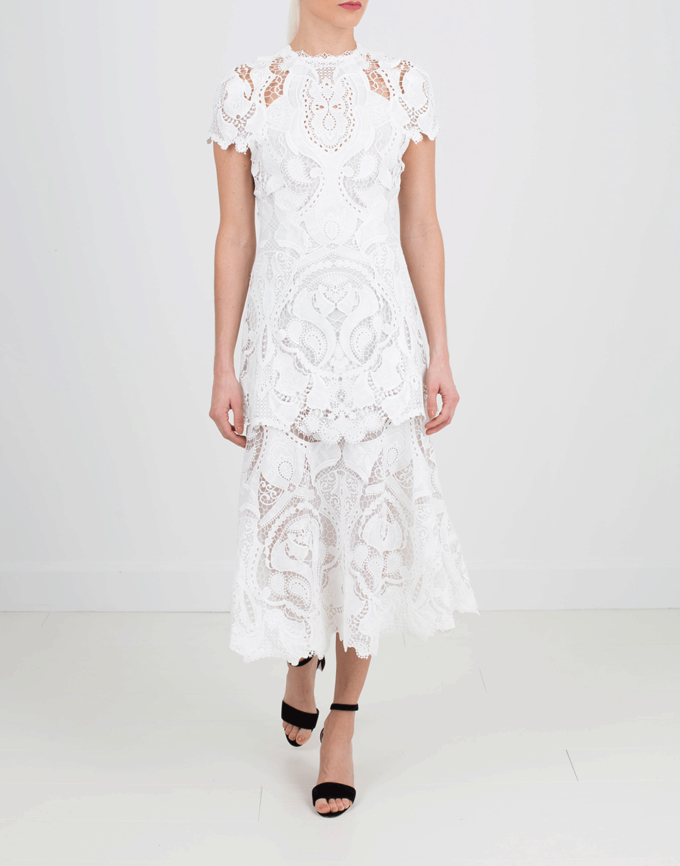 SIMKHAI-Applique Midi Dress-