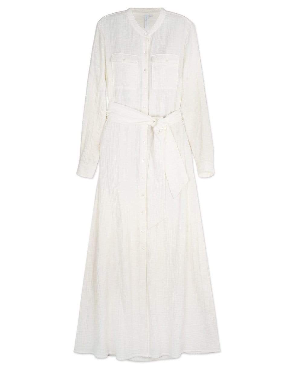 SIMKHAI-Ester Tie Waist Shirt Dress-
