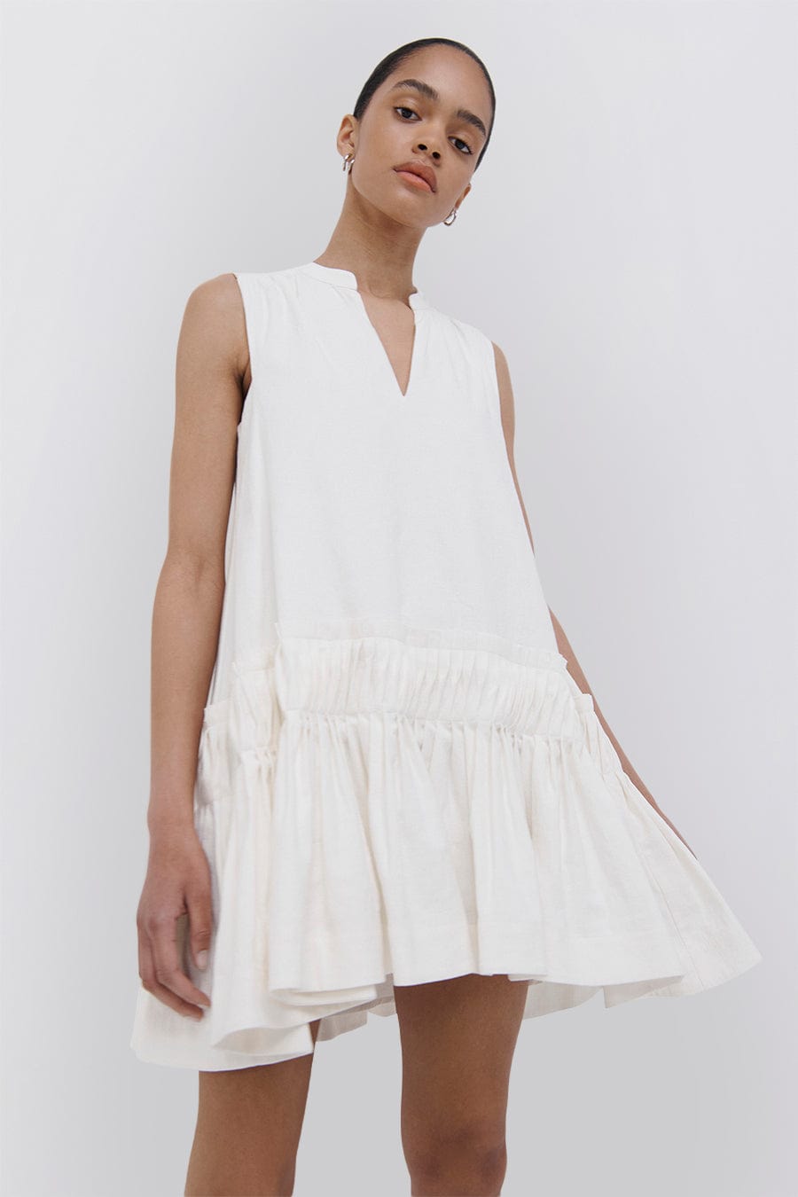 SIMKHAI-Myles Volume Sleeveless Mini Dress-