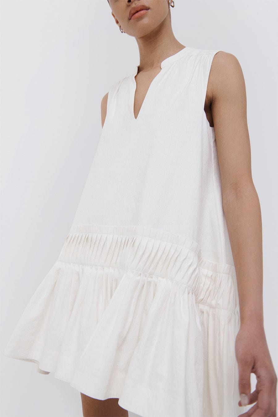 SIMKHAI-Myles Volume Sleeveless Mini Dress-