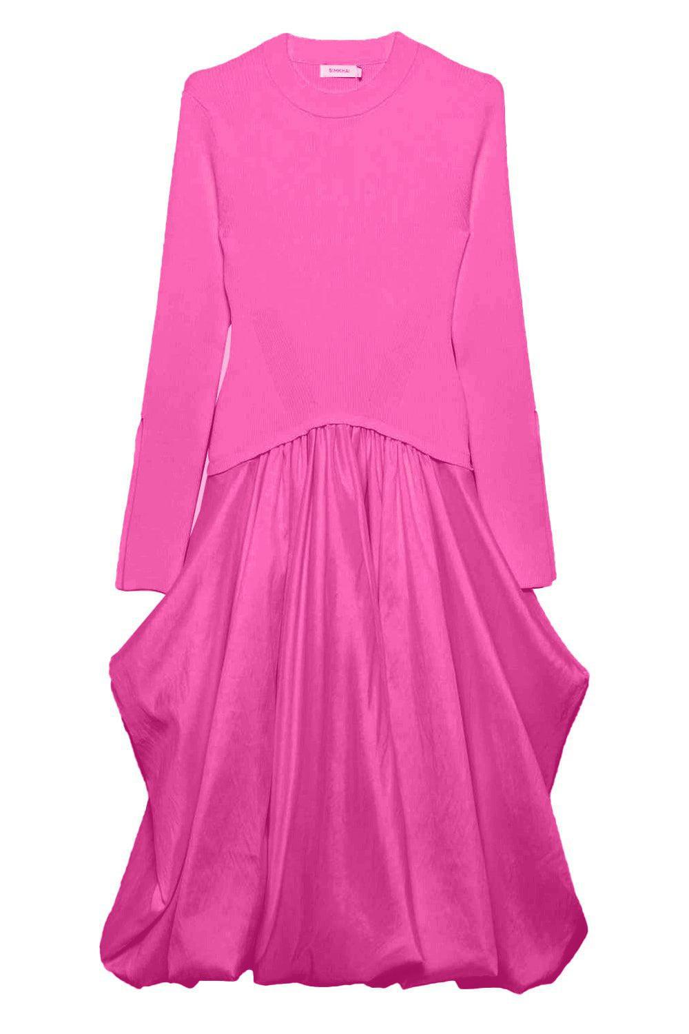 SIMKHAI-Kenlie Dress - Magenta-