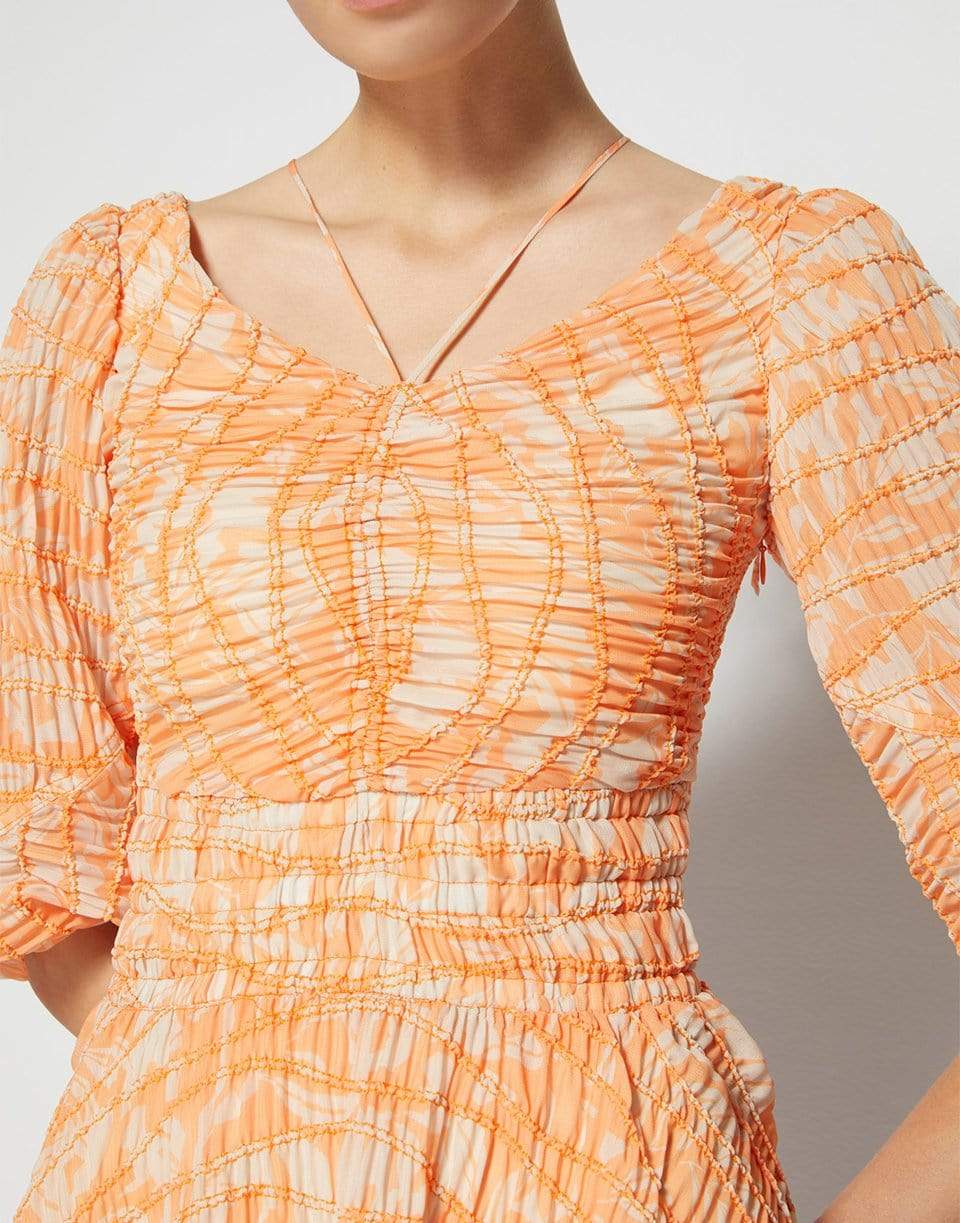 SIMKHAI-Lena Puff Sleeve Mini Dress-