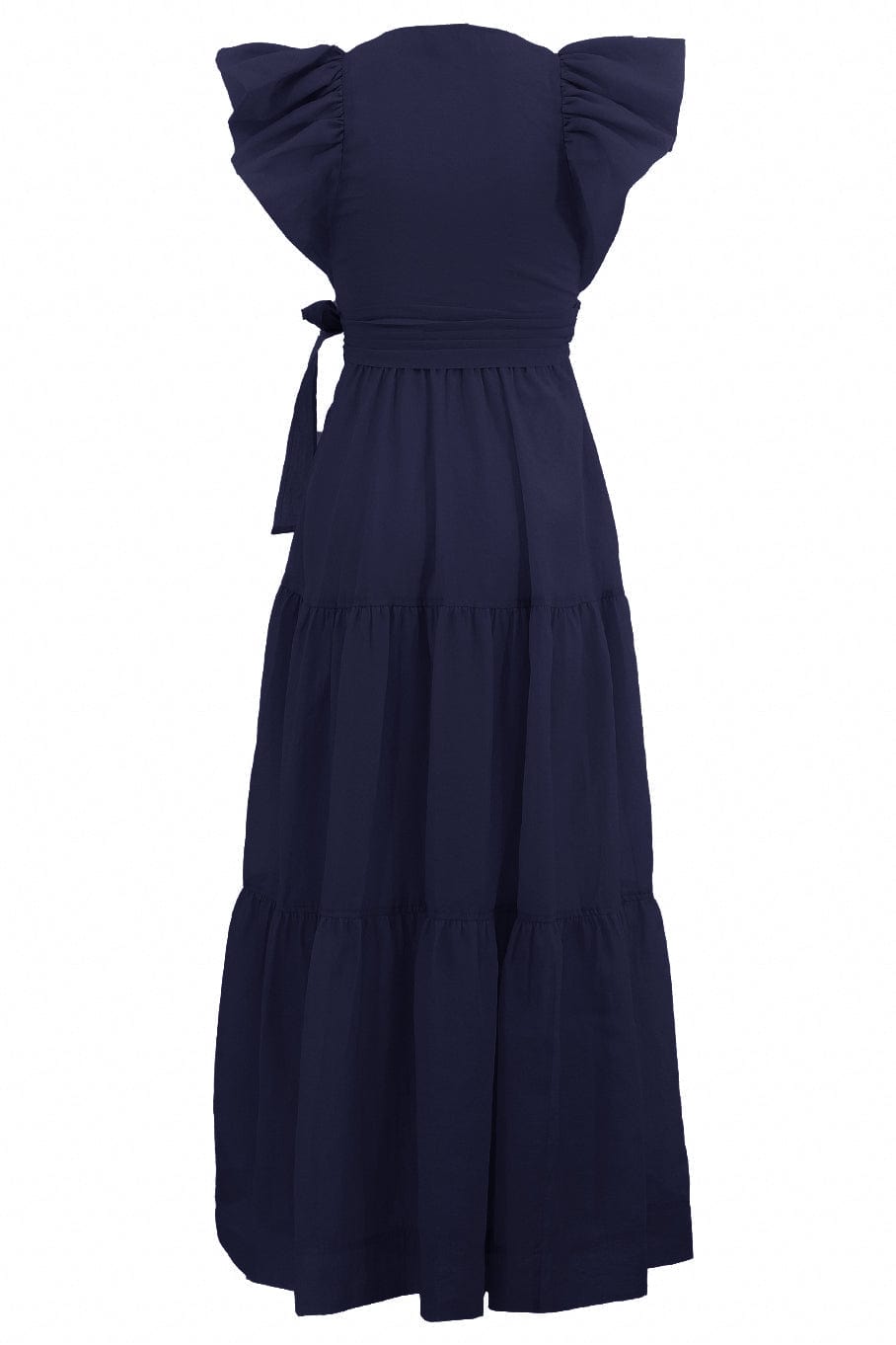 SIMKHAI-Banks Puff Sleeve Maxi Dress - Midnight-