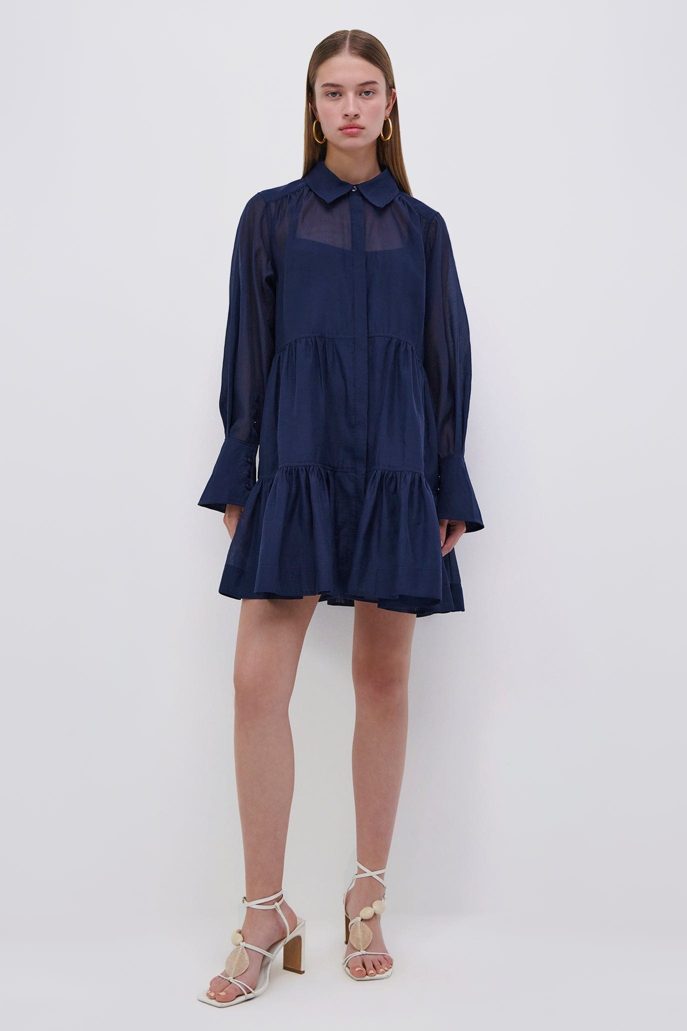 SIMKHAI-Savani Organdy Shirt Dress-