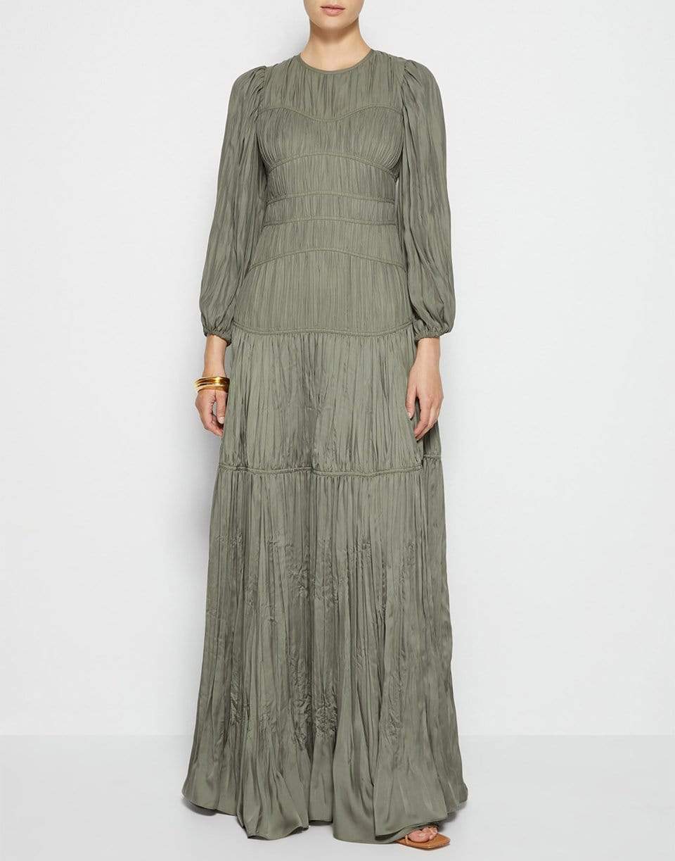 SIMKHAI-Malia Mushroom Pleat Dress-