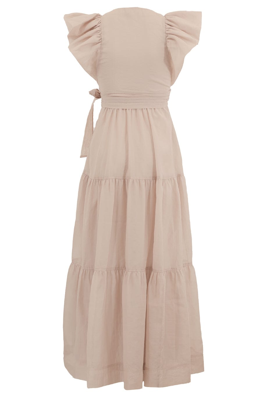 SIMKHAI-Banks Puff Sleeve Maxi Dress - Oat-