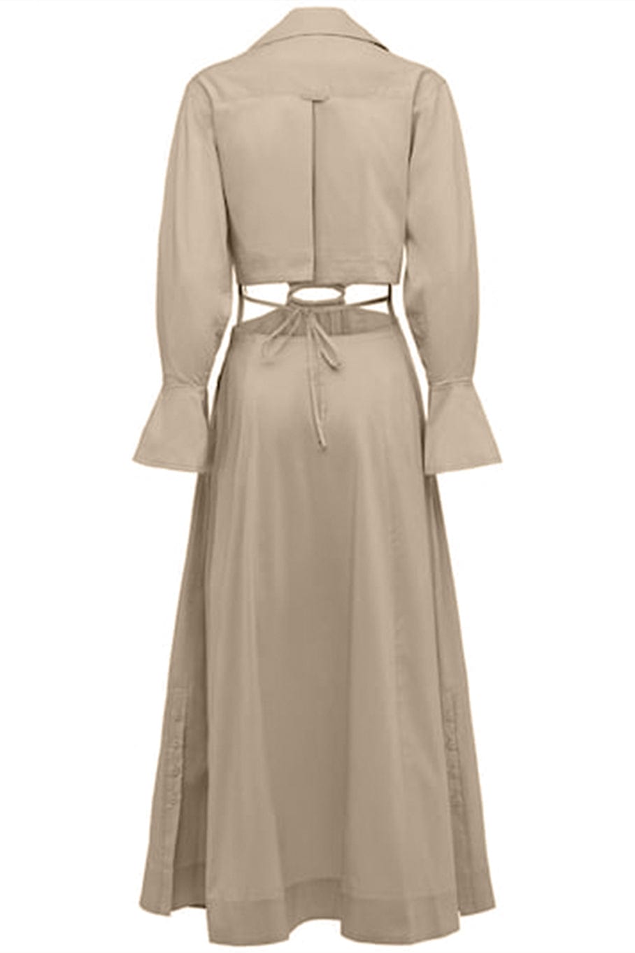 SIMKHAI-Alex Long Sleeve Shirt Dress-