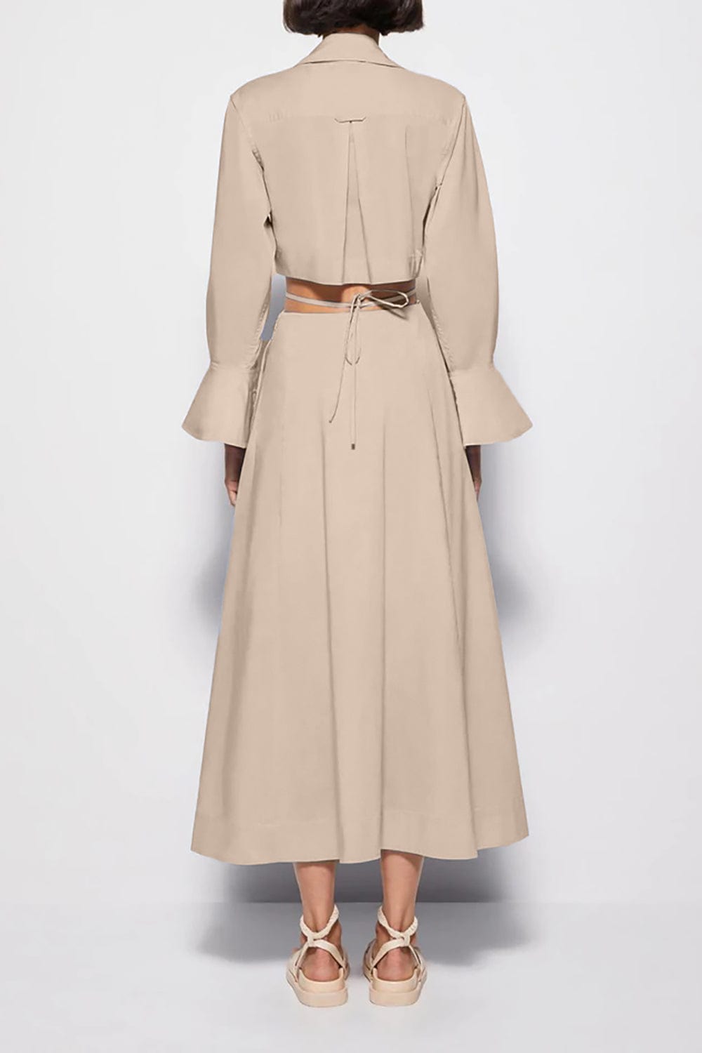 SIMKHAI-Alex Long Sleeve Shirt Dress-