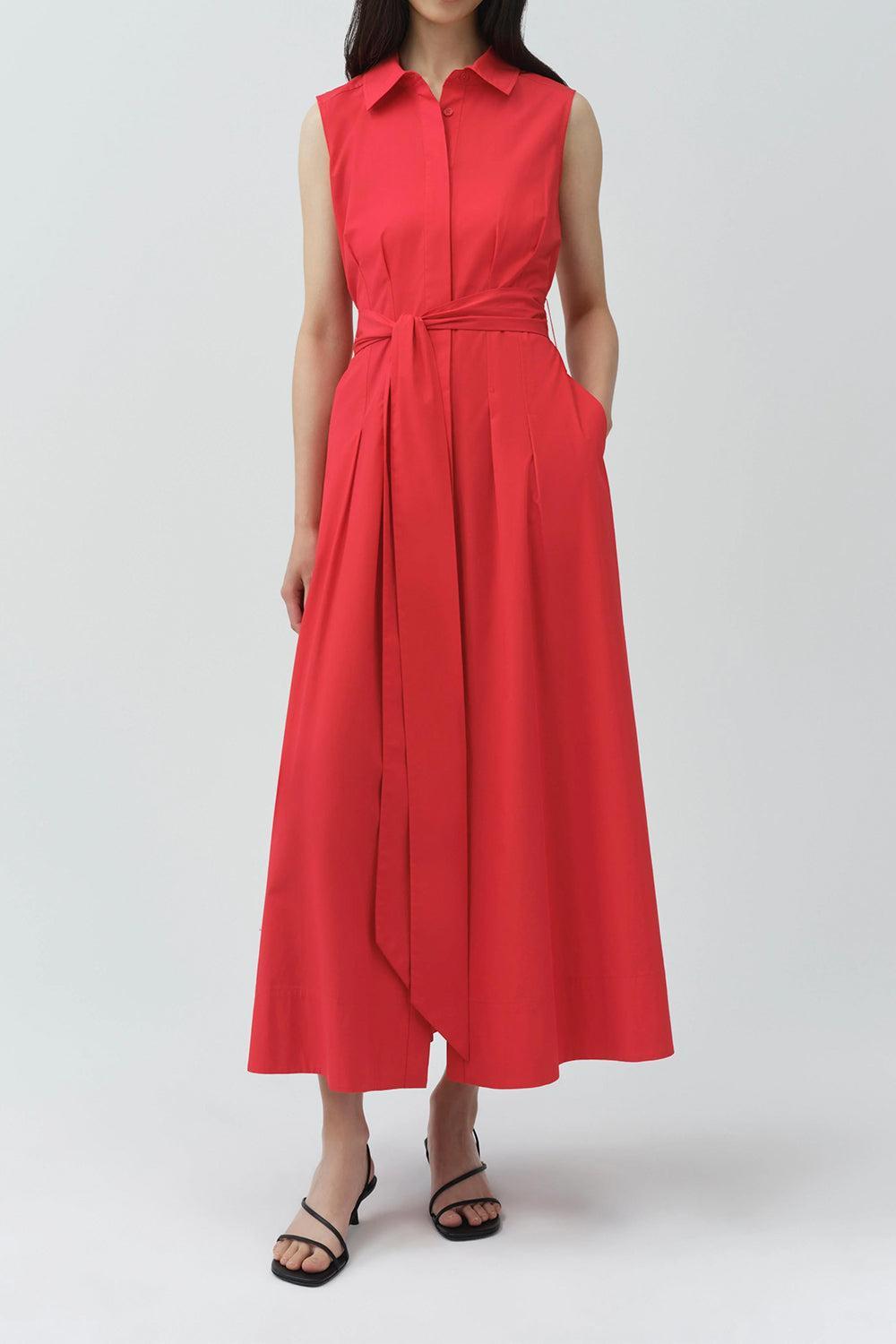 Genny Dress-RED-XS-CLOTHINGDRESSCASUAL-SIMKHAI