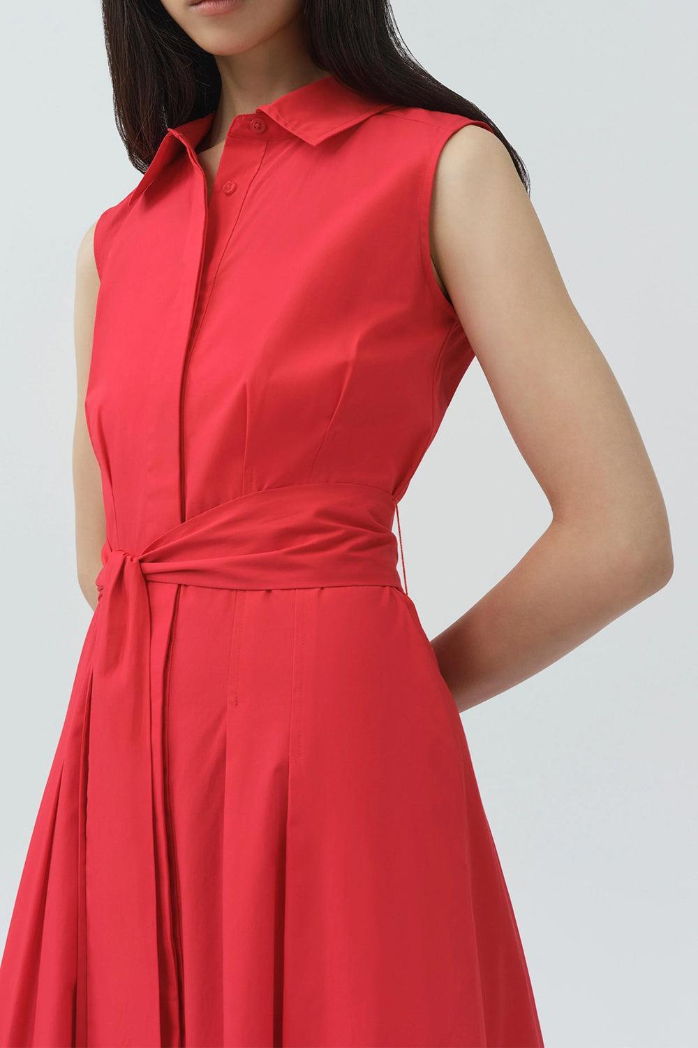 Genny Dress-RED-XS-CLOTHINGDRESSCASUAL-SIMKHAI