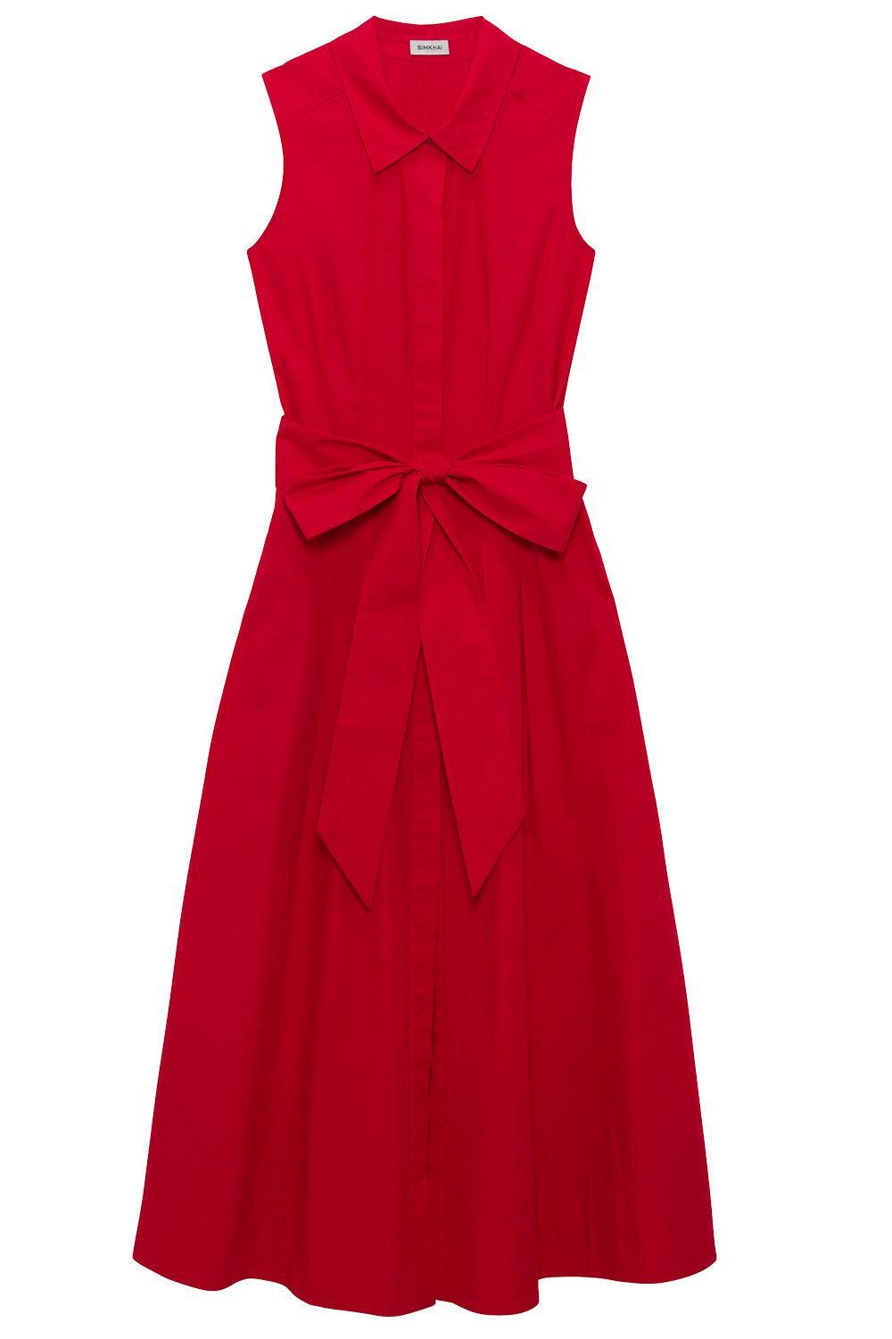 Genny Dress-RED-XS-CLOTHINGDRESSCASUAL-SIMKHAI