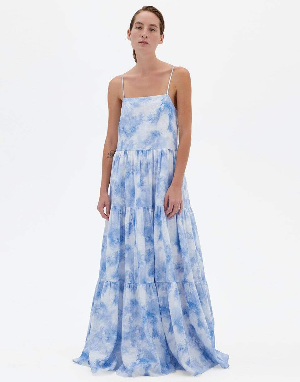 SIMKHAI-Clarissa Organic Tie Dye Dress-