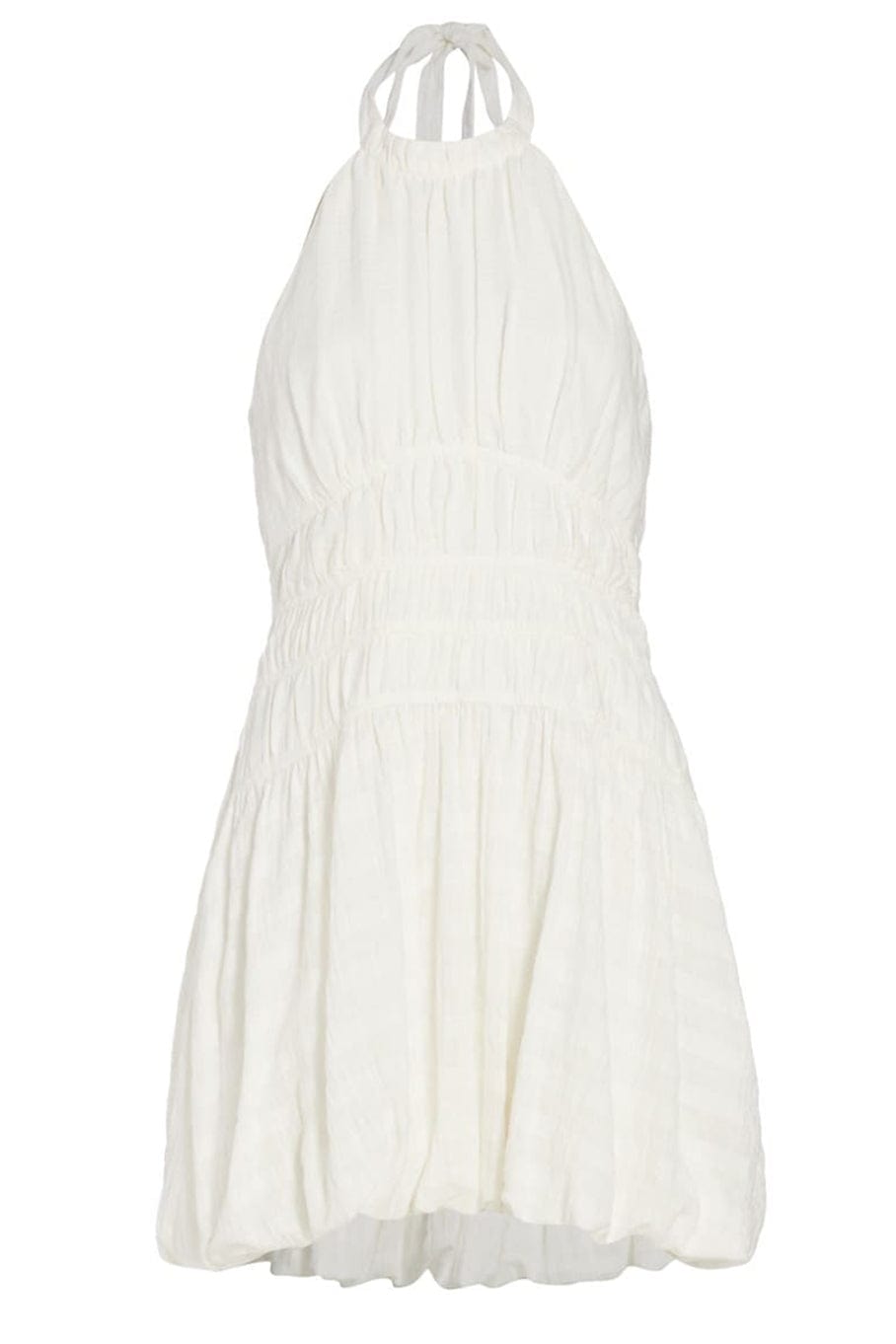 SIMKHAI-Bea Gauze Halter Mini Dress-