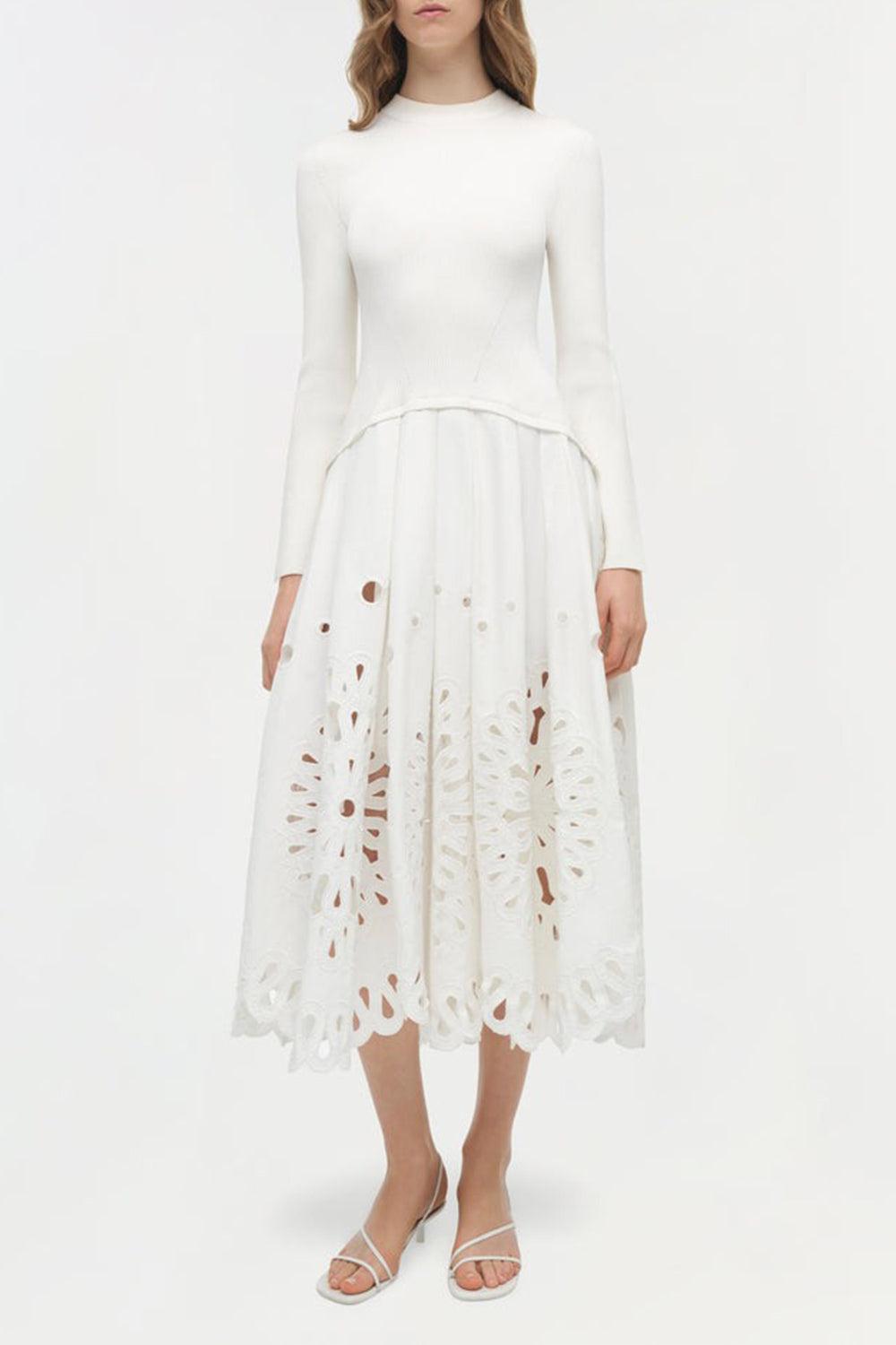 Daila Midi Dress-WHITE-XS-CLOTHINGDRESSCASUAL-SIMKHAI