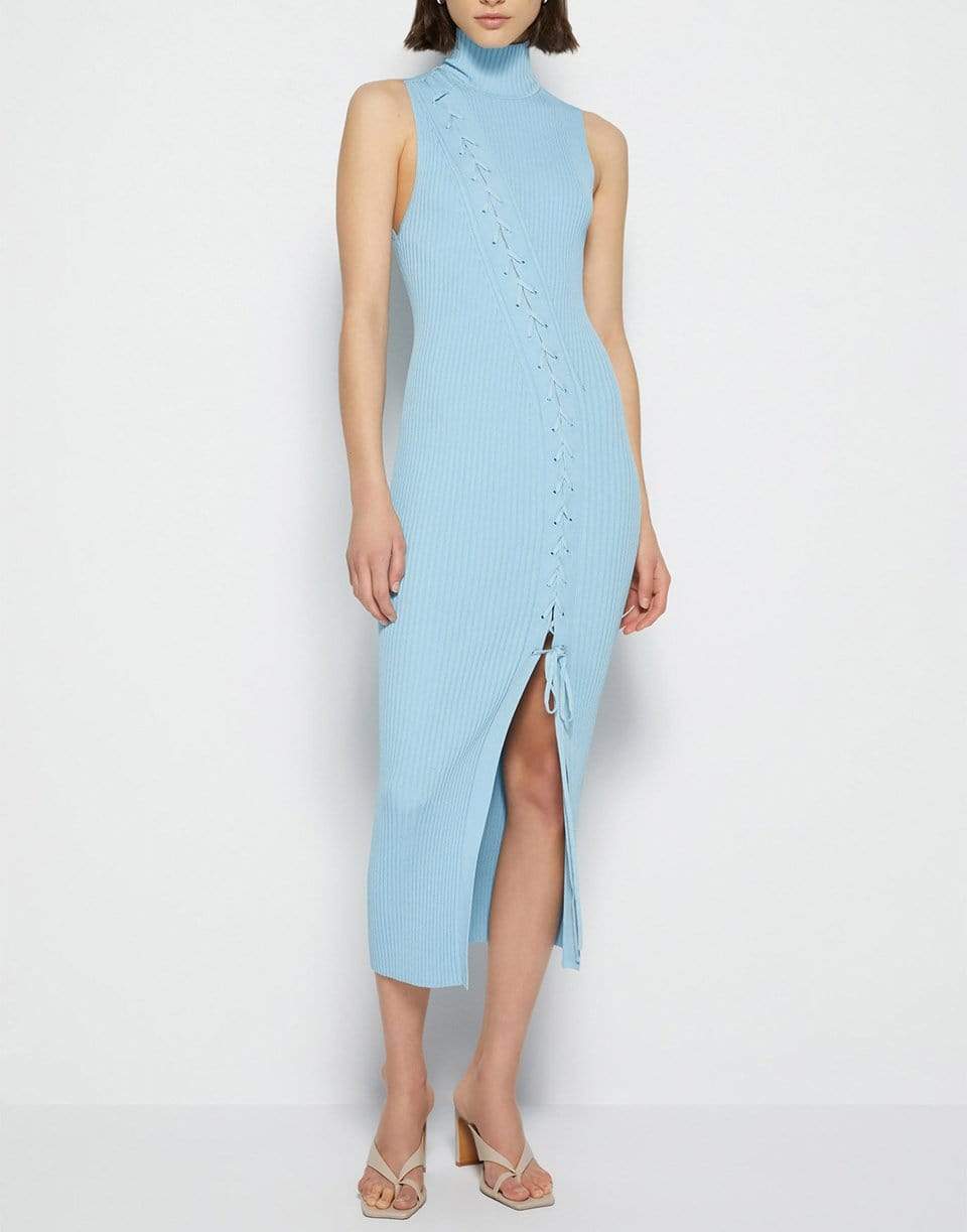 SIMKHAI-Ava Turtleneck Lace Dress-