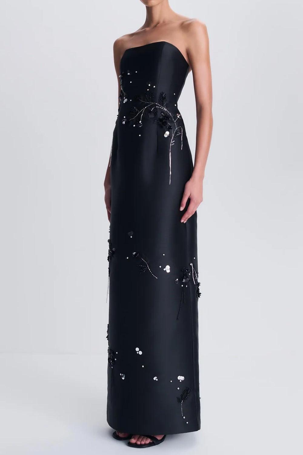  Zirelle Sleeveless Gown - Black-BLACK-4-CLOTHINGDRESSGOWN-SIMKHAI 