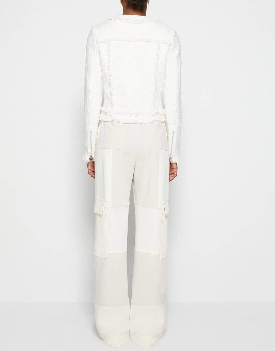 SIMKHAI-Jemma Shredded Boucle Jacket-