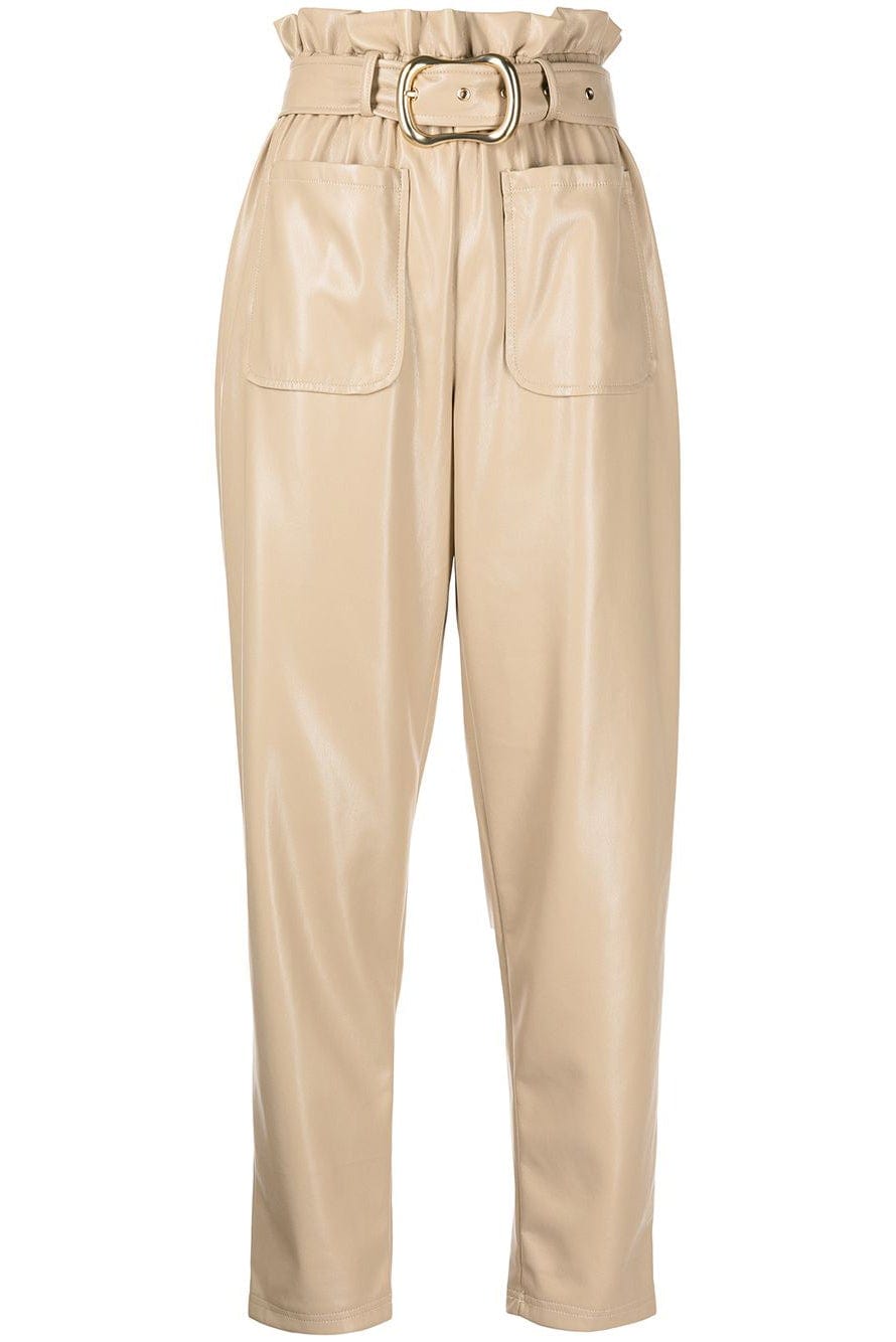 SIMKHAI-Vegan Leather Paperbag Pant-