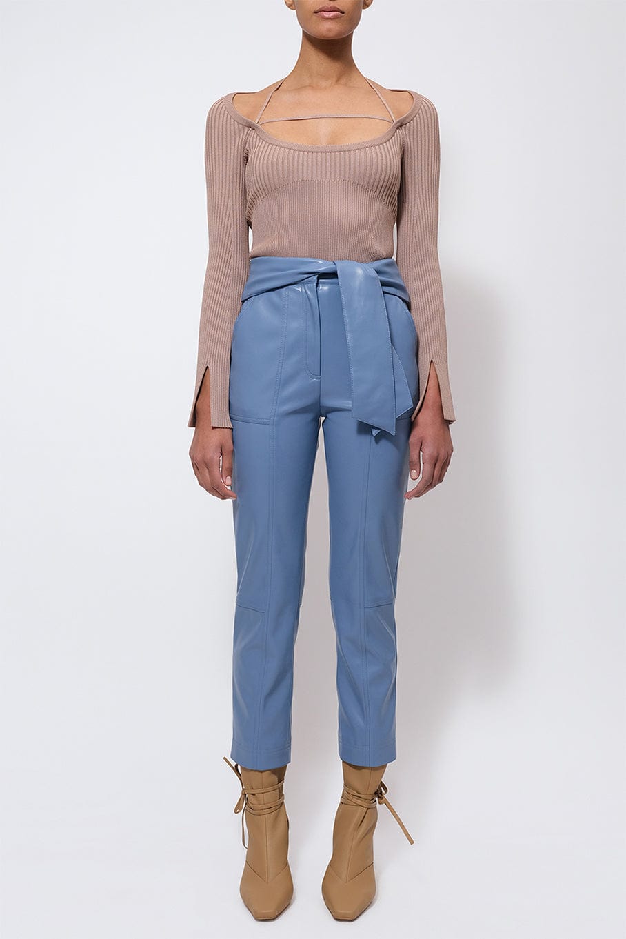 SIMKHAI-Tessa Vegan Leather Pant-