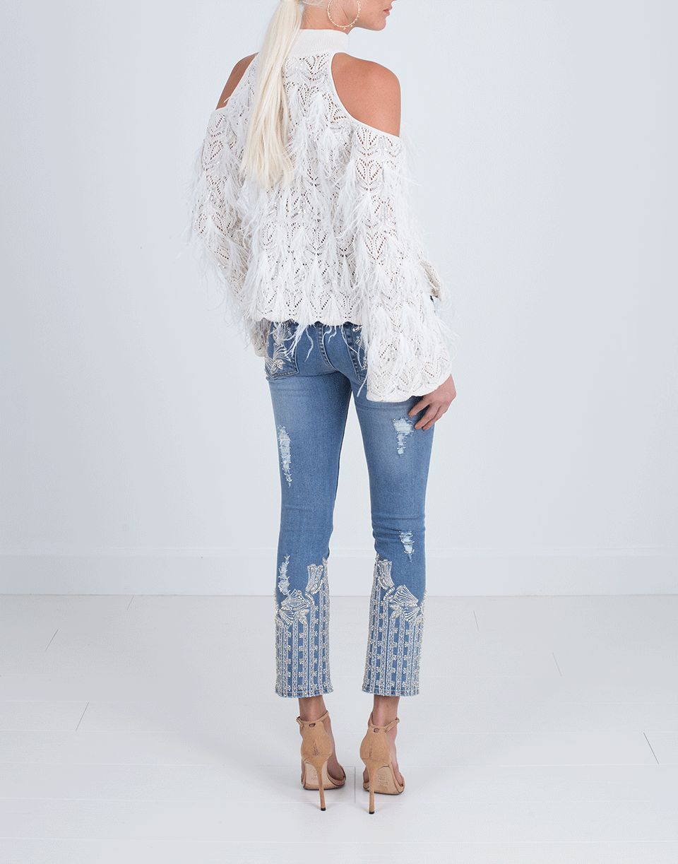SIMKHAI-Diamonte Stove Pipe Pant-