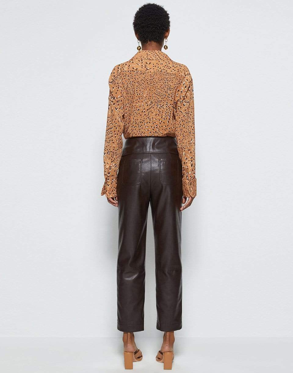 SIMKHAI-Tessa Vegan Leather Tie Waist Pant-