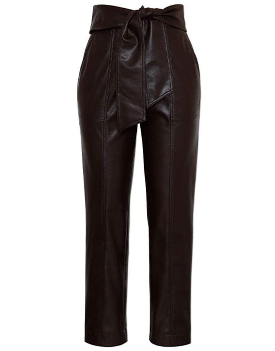 SIMKHAI-Tessa Vegan Leather Tie Waist Pant-