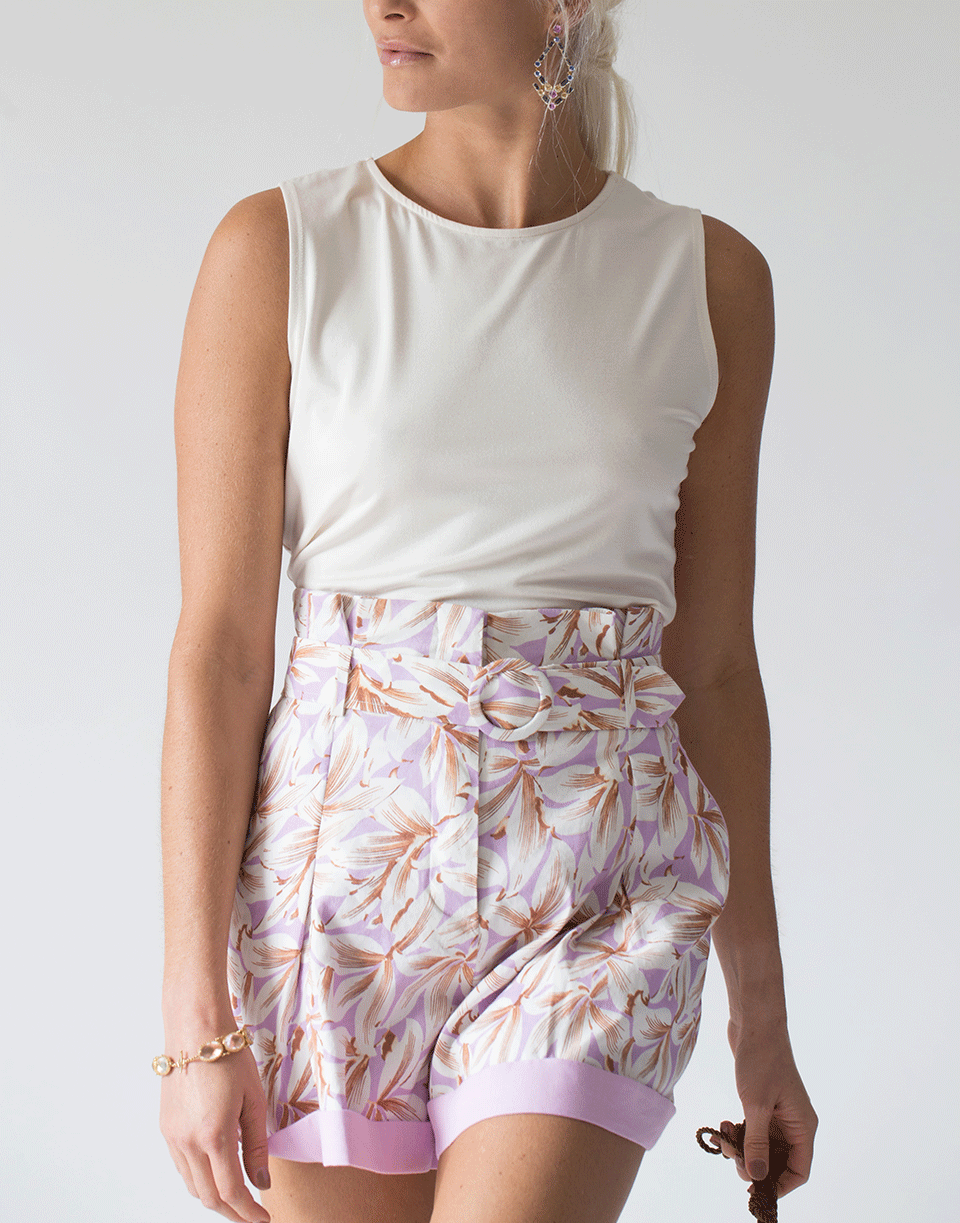 SIMKHAI-Lillian Floral Linen Shorts-