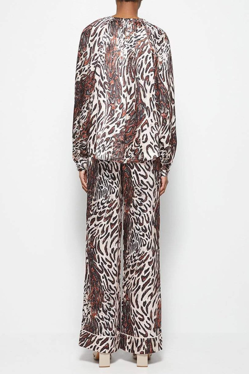 SIMKHAI-Misa Essentials Wide Leg PJ Pant-