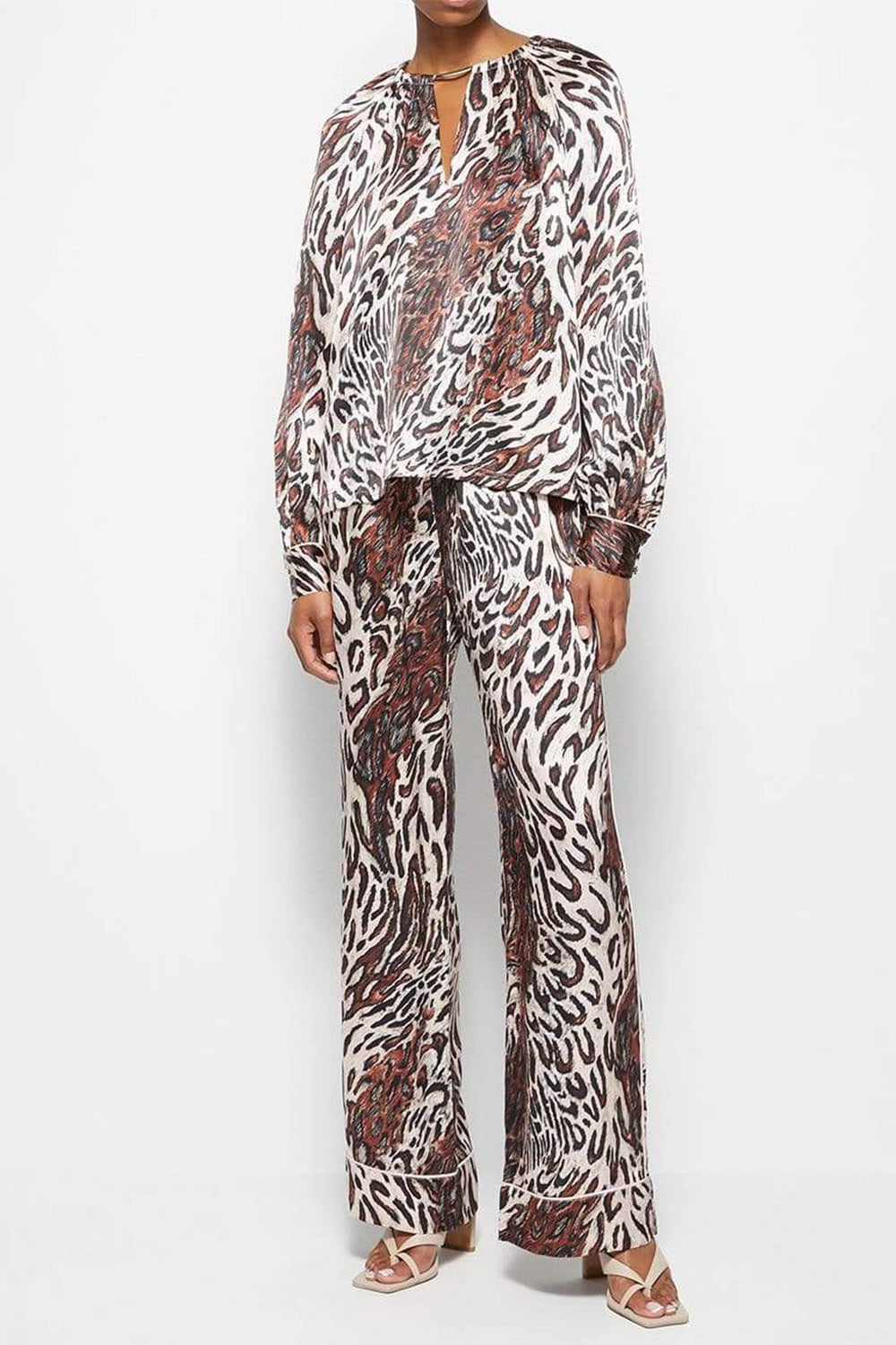 SIMKHAI-Misa Essentials Wide Leg PJ Pant-