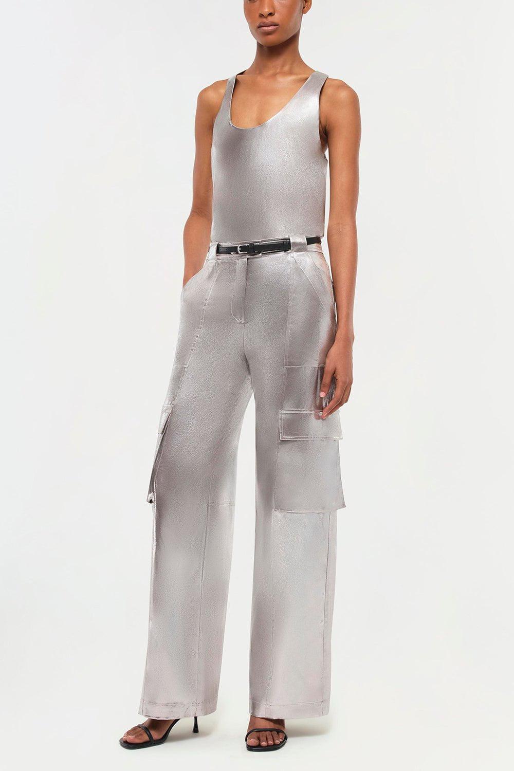 SIMKHAI-Beatriz Pant - Silver-