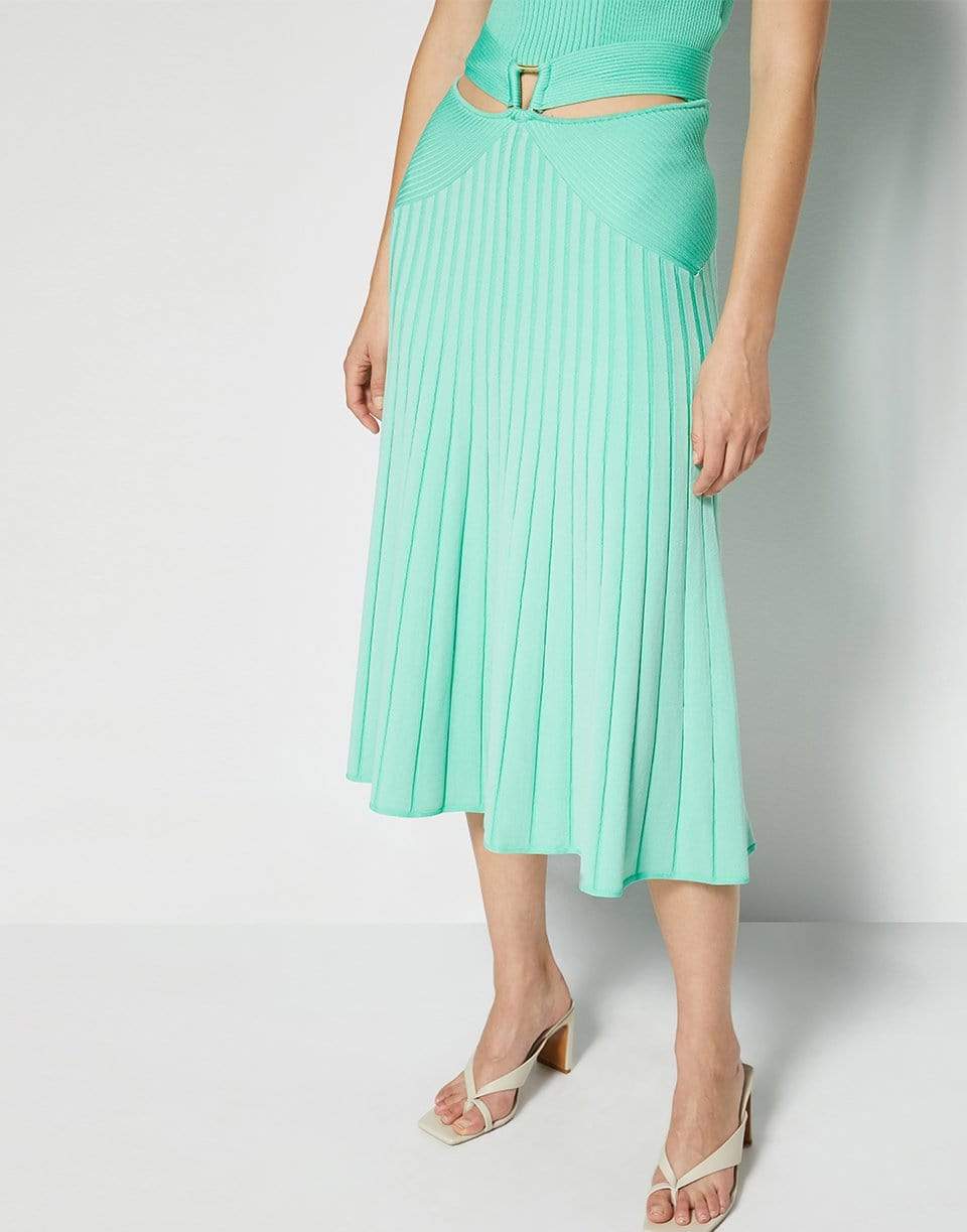 SIMKHAI-Arabella Rib Knit Skirt-