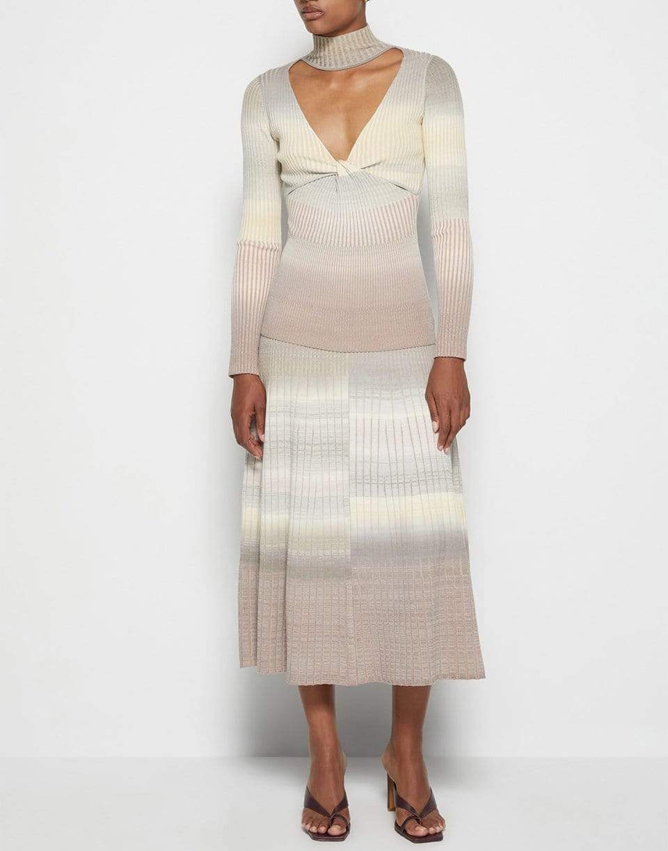 SIMKHAI-Nayeli Striped Maxi Skirt-