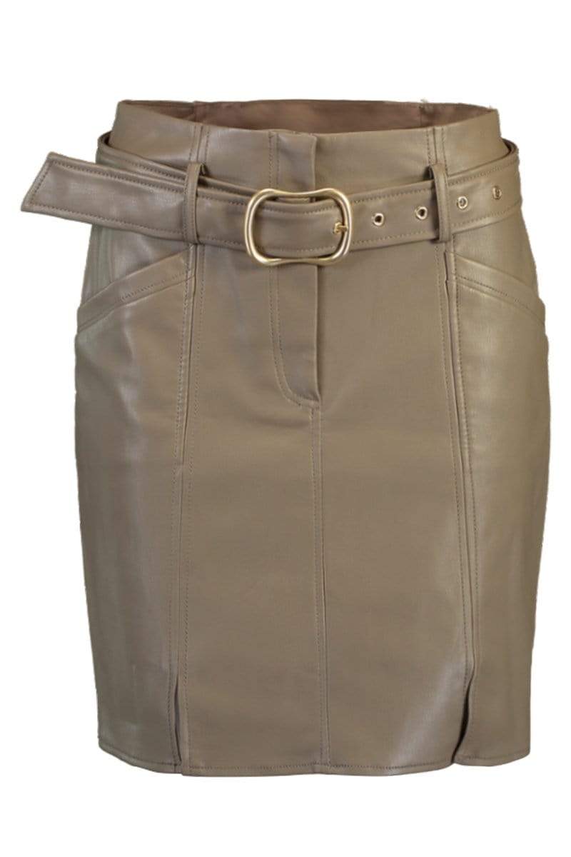 SIMKHAI-Jimena Vegan Leather Skirt-