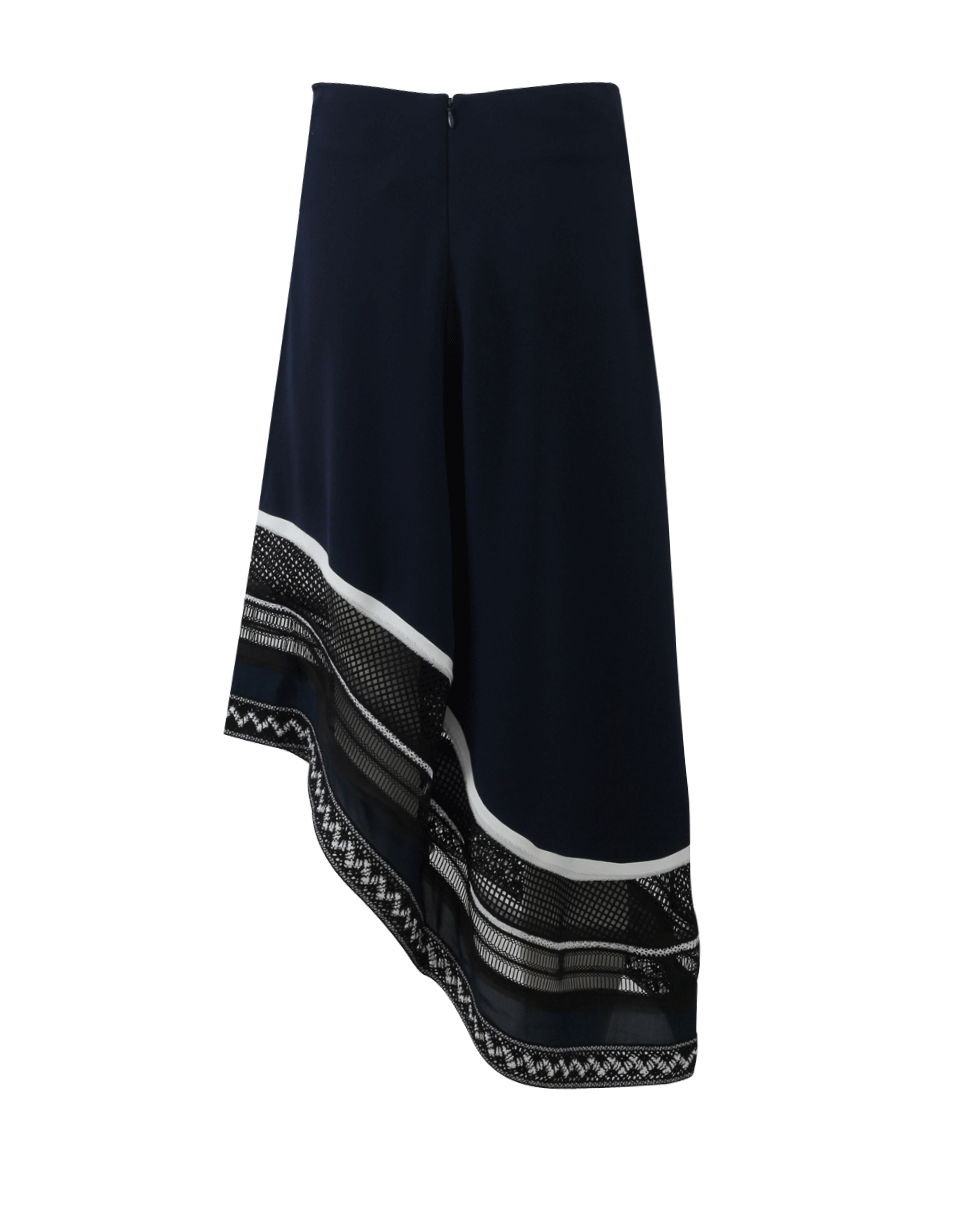 SIMKHAI-Multi Trim Wave Skirt-
