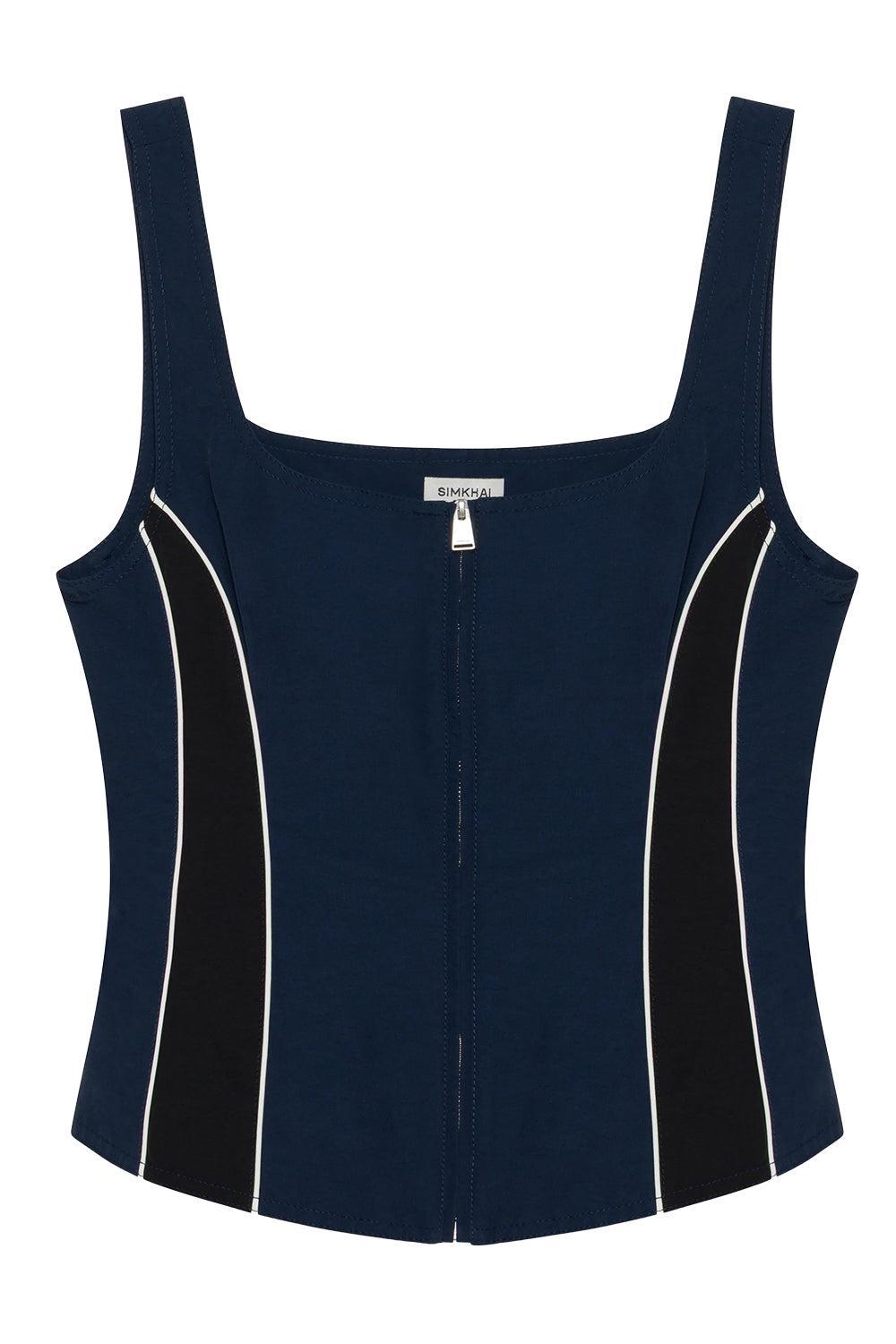 Aya Bustier Top-BLACK-2-CLOTHINGTOPBLOUSE-SIMKHAI