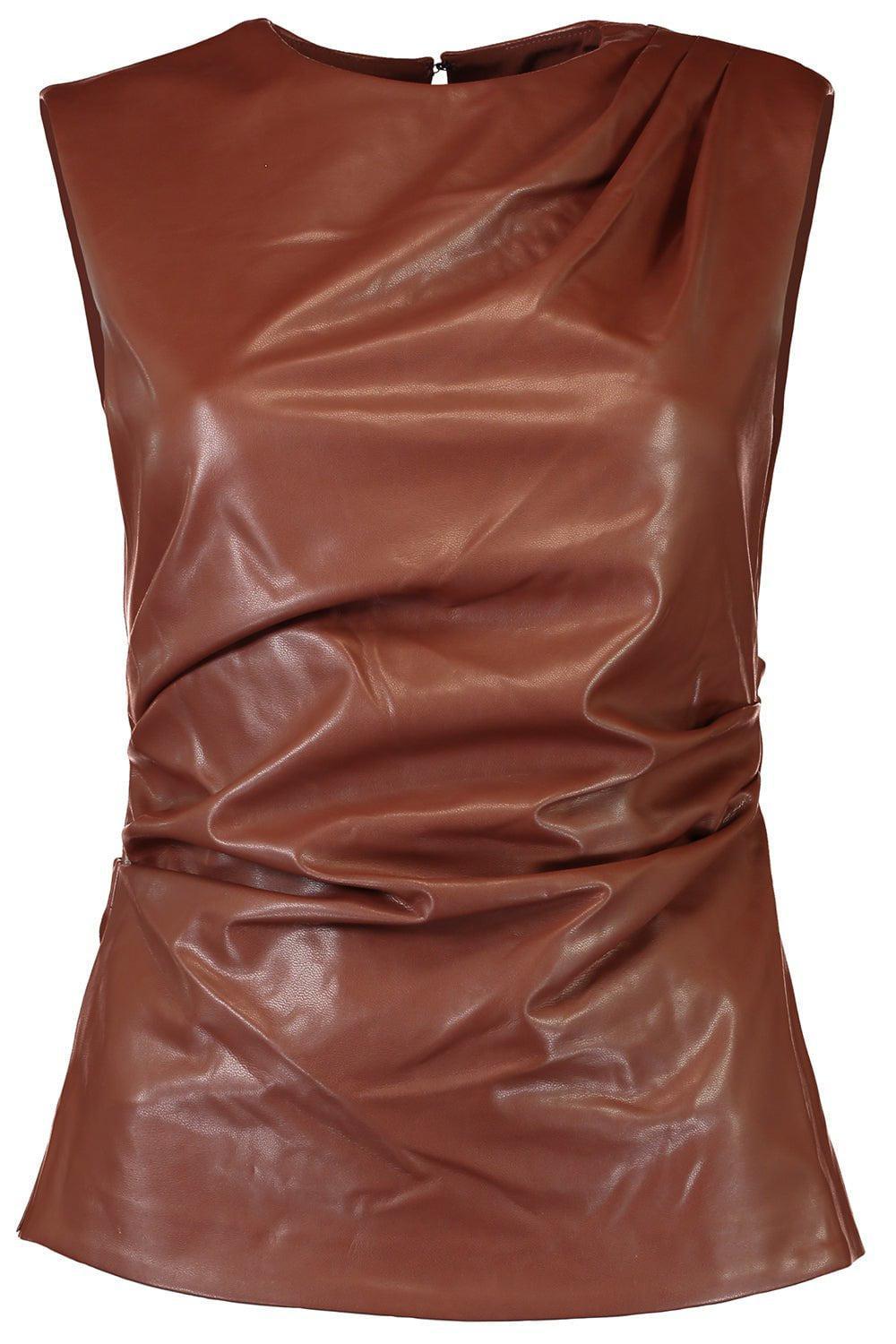 SIMKHAI-Wynter Top - Chestnut-