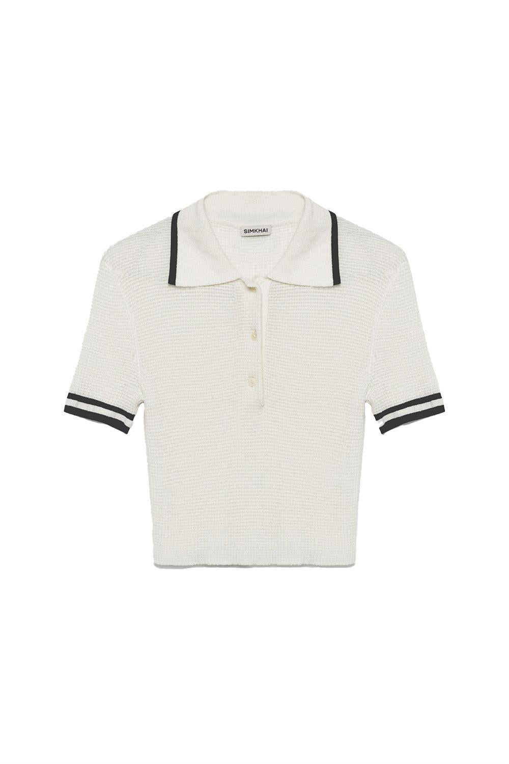 Margaret Polo - Ivory-IVORY-XS-CLOTHINGTOPBLOUSE-SIMKHAI