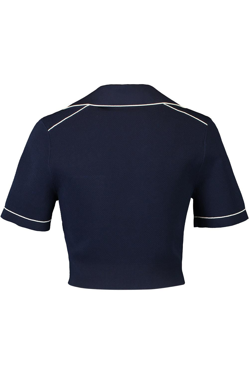 Margaret Polo - Midnight-MIDNIGHT-XS-CLOTHINGTOPBLOUSE-SIMKHAI