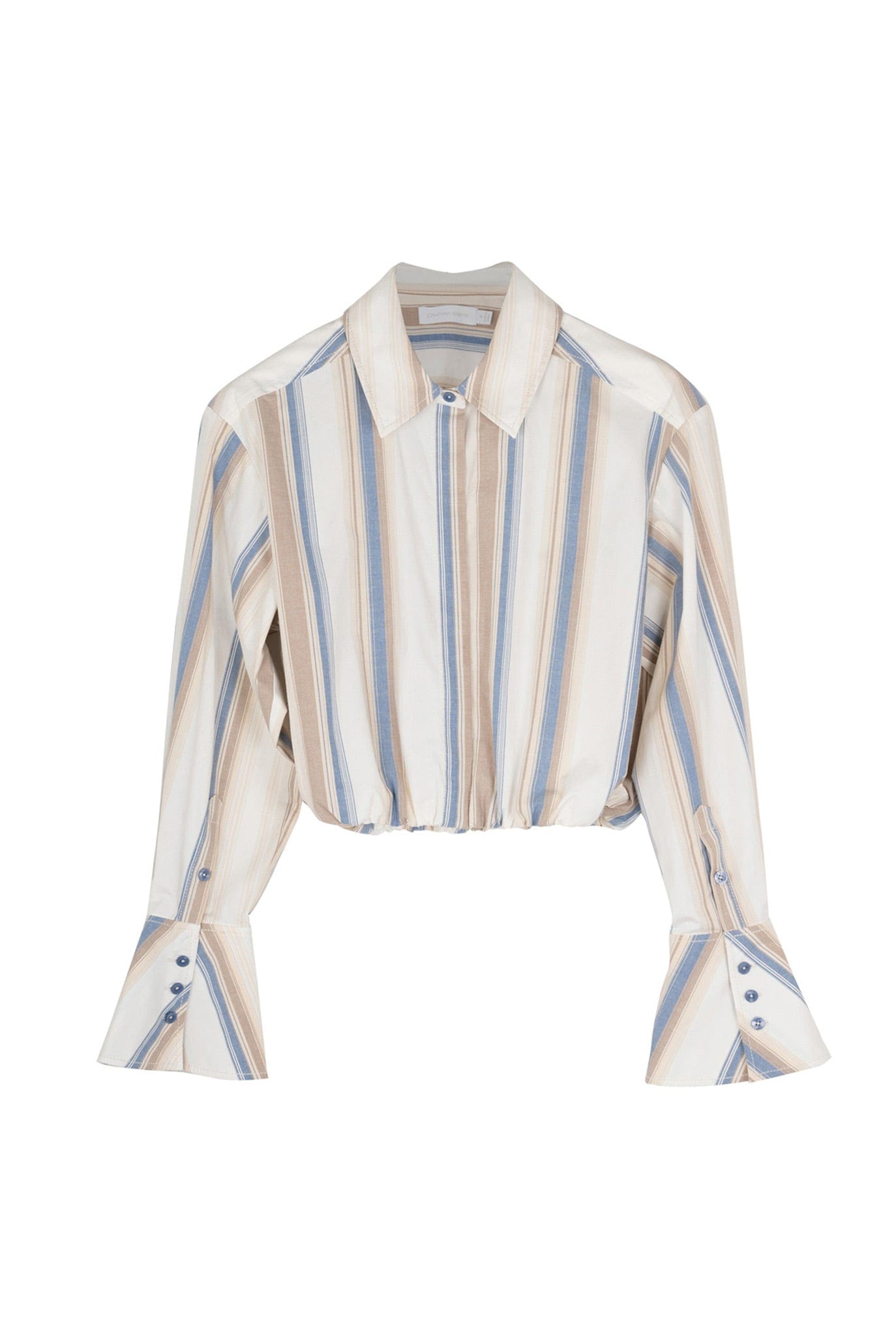 SIMKHAI-Blythe Cropped Button Up Shirt-
