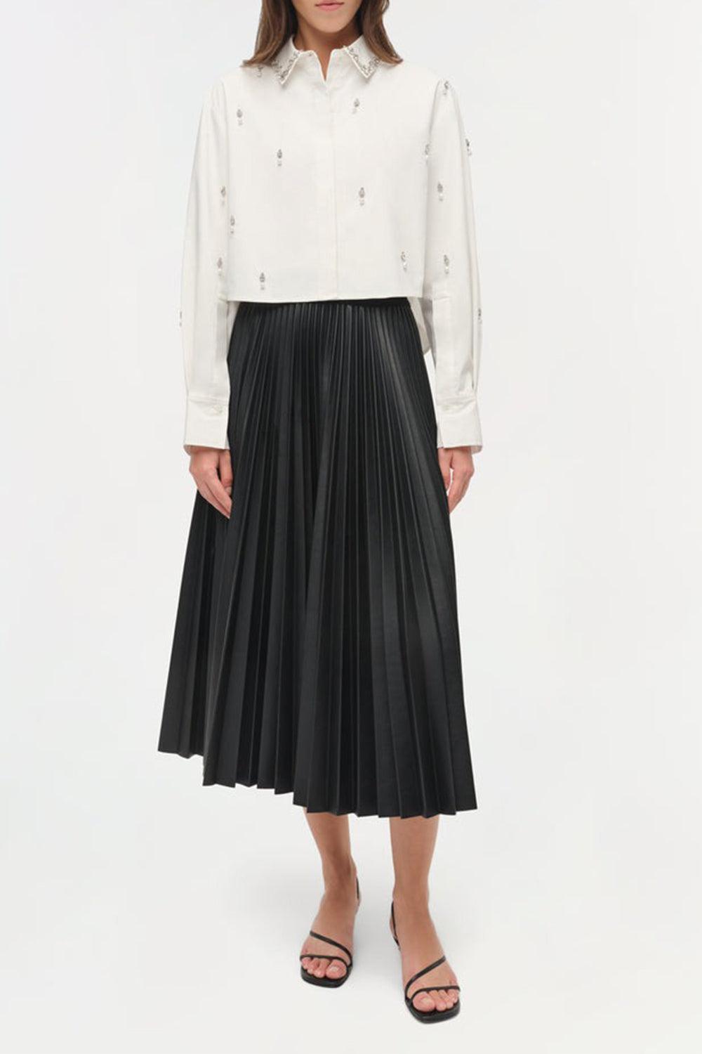 Renata Embellished Shirt-WHITE-XS-CLOTHINGTOPBLOUSE-SIMKHAI