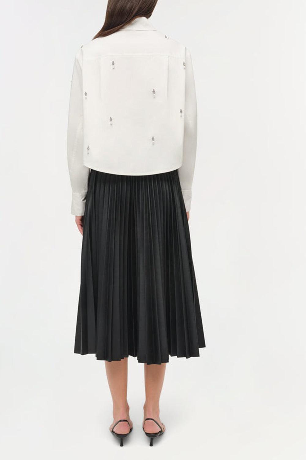 Renata Embellished Shirt-WHITE-XS-CLOTHINGTOPBLOUSE-SIMKHAI