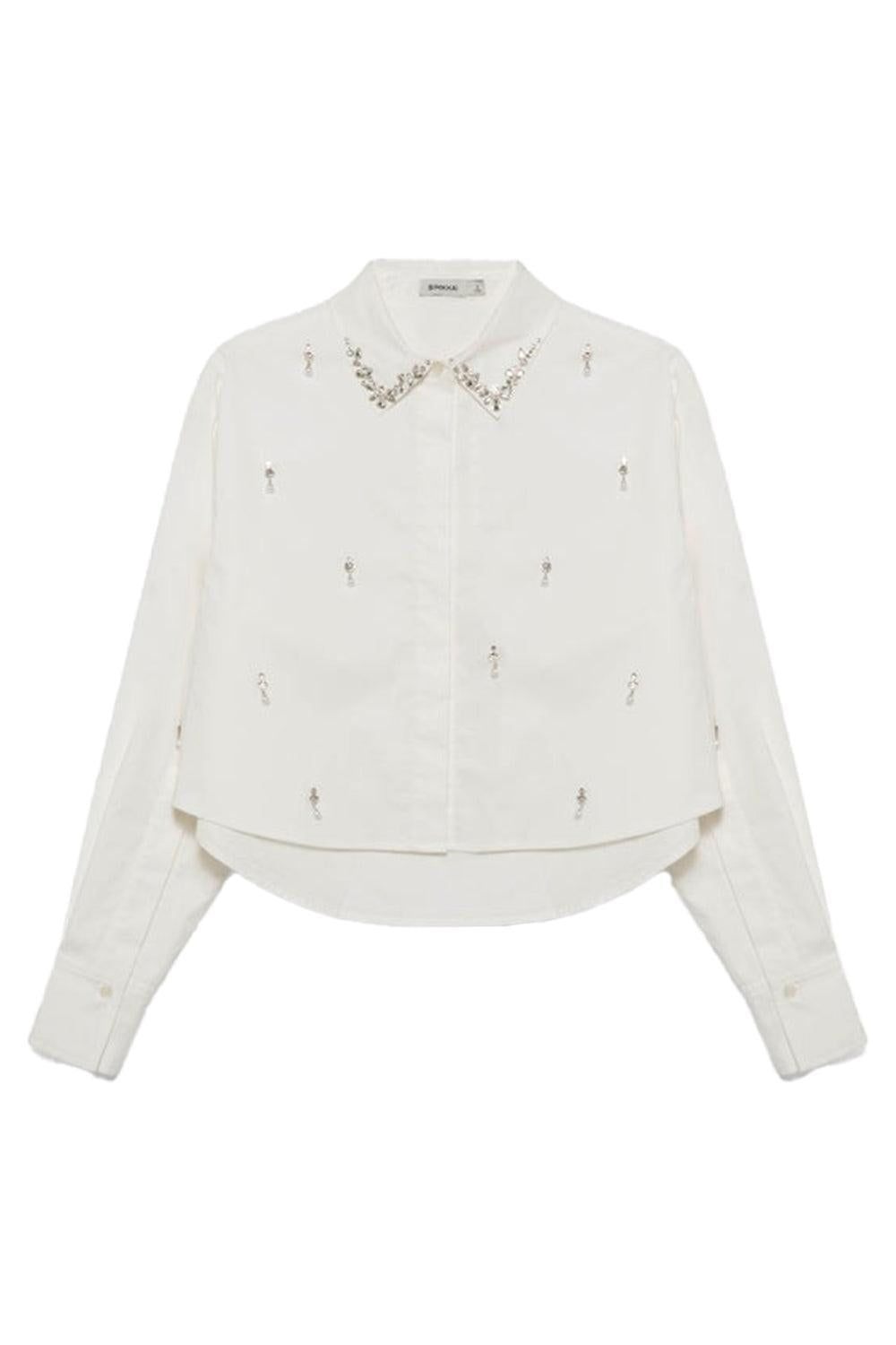 Renata Embellished Shirt-WHITE-XS-CLOTHINGTOPBLOUSE-SIMKHAI