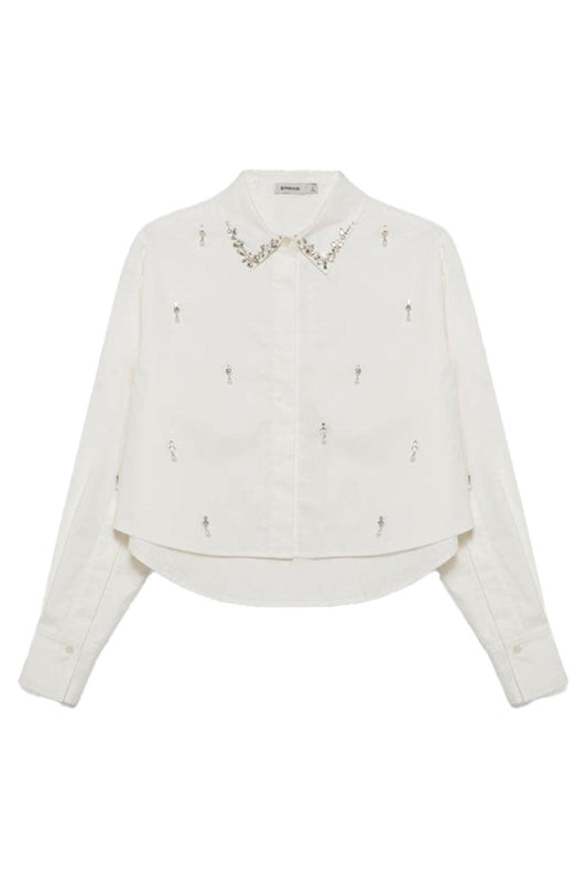 Renata Embellished Shirt-WHITE-XS-CLOTHINGTOPBLOUSE-SIMKHAI