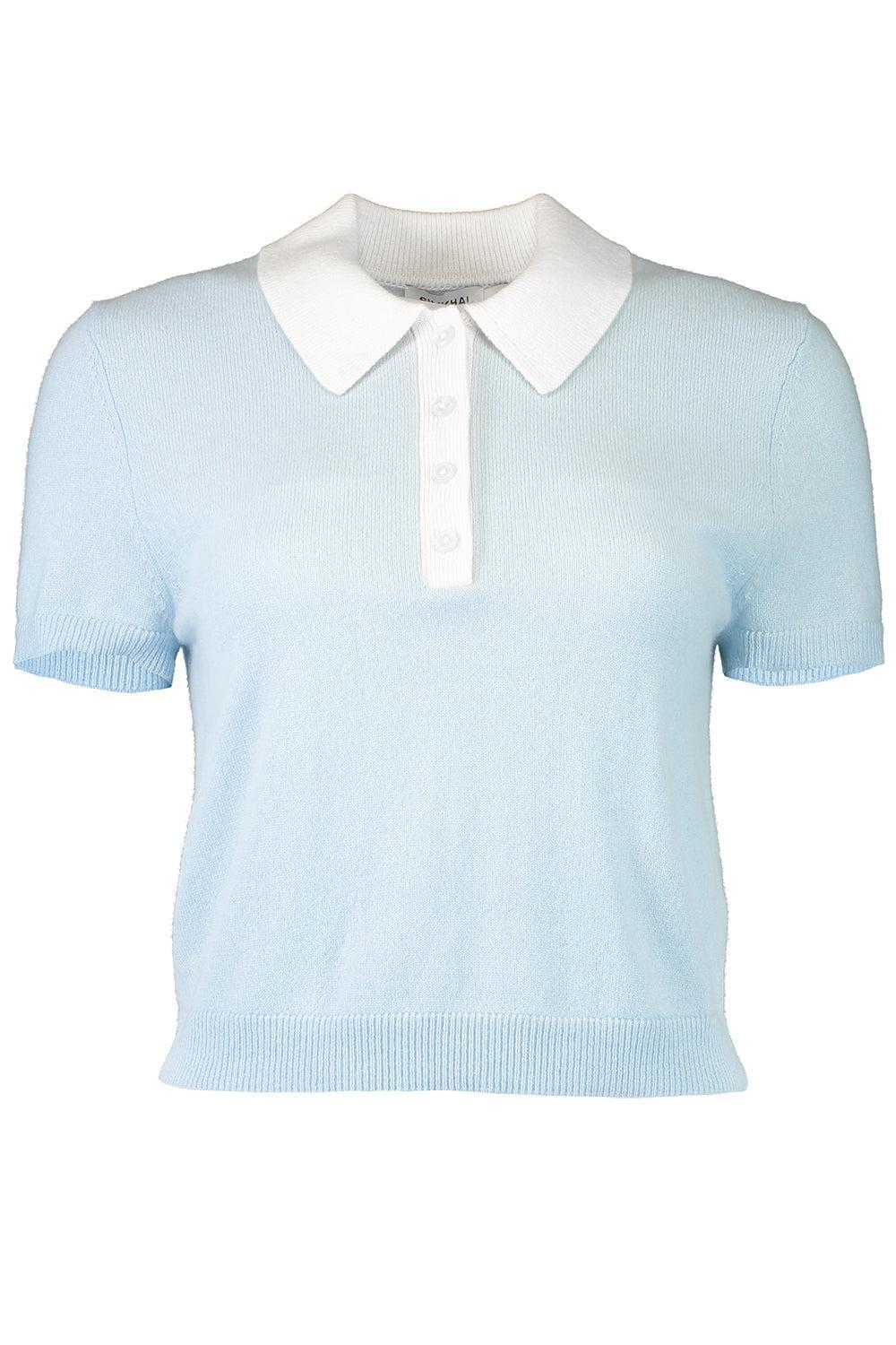 Sanders Polo Top-SKY-XS-CLOTHINGTOPKNITS-SIMKHAI