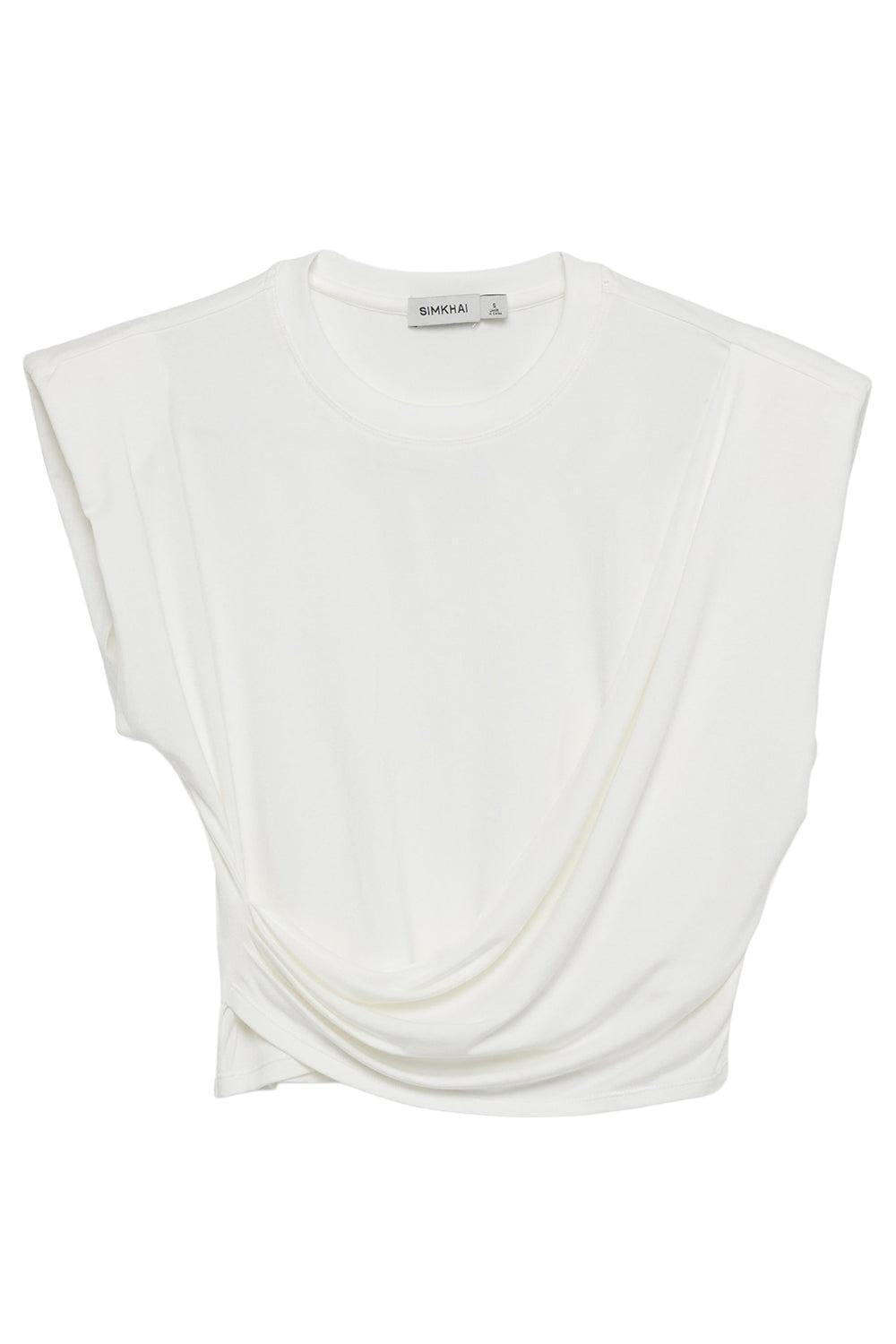 Estelle Wrap Crap Tee-WHITE-XS-CLOTHINGTOPKNITS-SIMKHAI