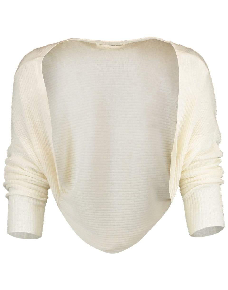 SIMKHAI-Ecru Kylie Cashmere Shrug-